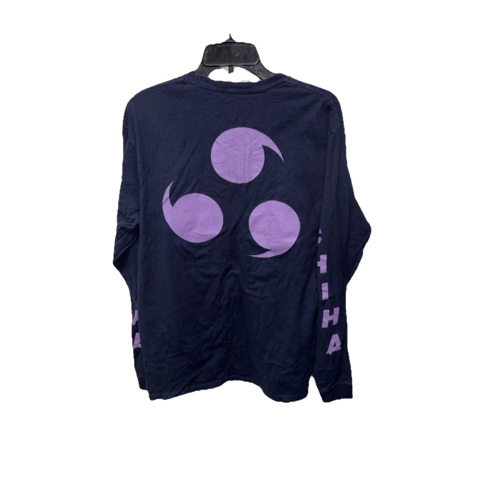 Vintage Naruto Shippuden Uchiha Sasuke Long Sleeve T Shirt Blue M Mens Cotton Shirt Graphic Print 90s Anime Retro Ripple Junction Size US M / EU 48-50 / 2 - 4 Thumbnail
