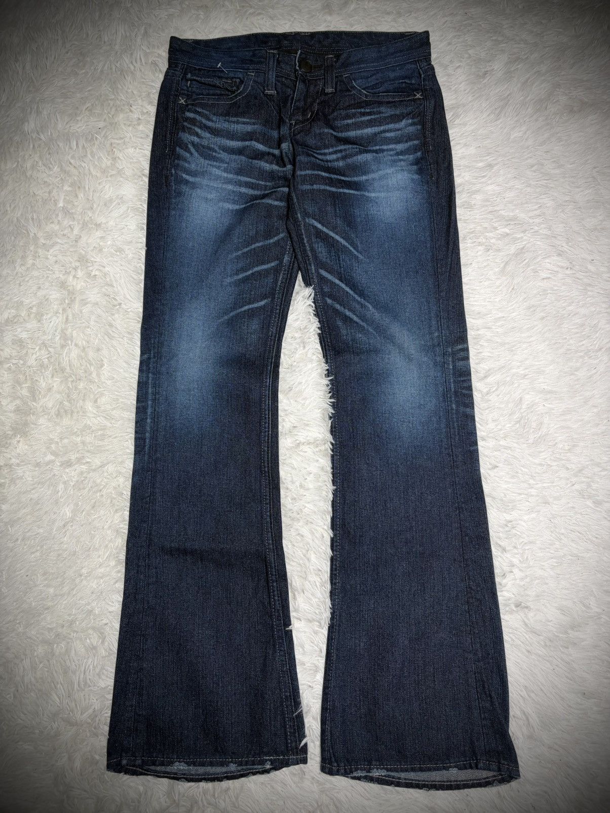 If Six Was Nine Rare Vanquish x Murder License whisker flared jeans Size US 31 - 1 Thumbnail