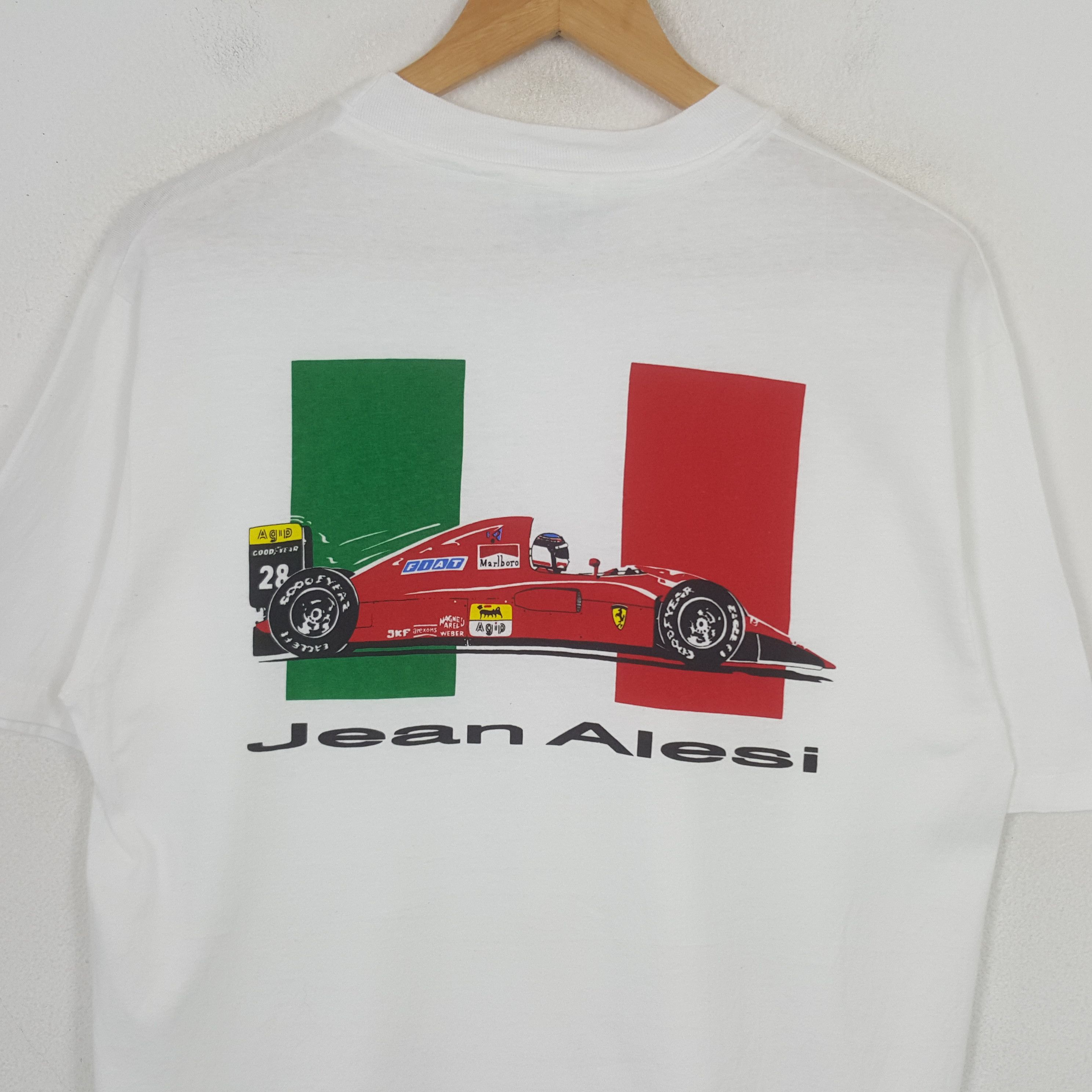 Ferrari Vintage Ferrari Jean Alesi Racing Team Tshirt RR21 Size US M / EU 48-50 / 2 - 2 Thumbnail