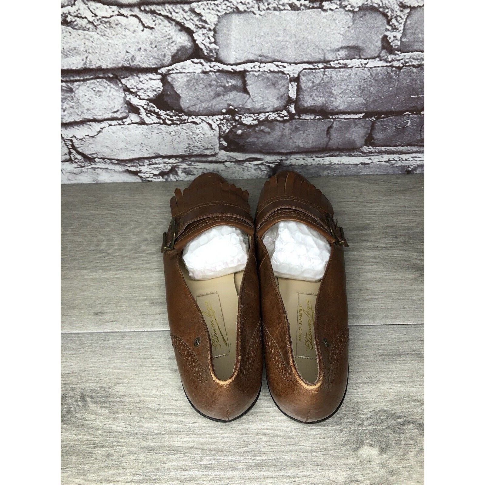 Etienne Aigner Etienne Aigner VTG Brown Leather Kiltie Monk Strap Loafers W Size US 9 / IT 39 - 6 Thumbnail