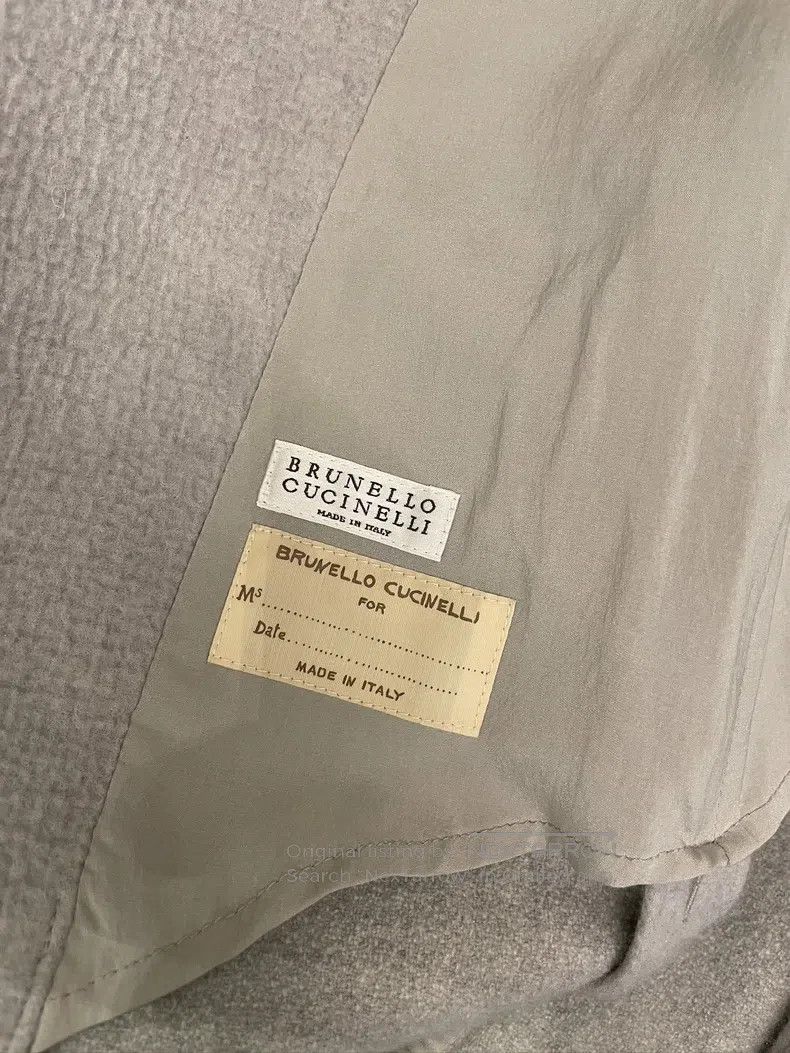 Brunello Cucinelli Brunello Cucinelli Grey wool and cashmere overcoat Size M / US 6-8 / IT 42-44 - 3 Thumbnail