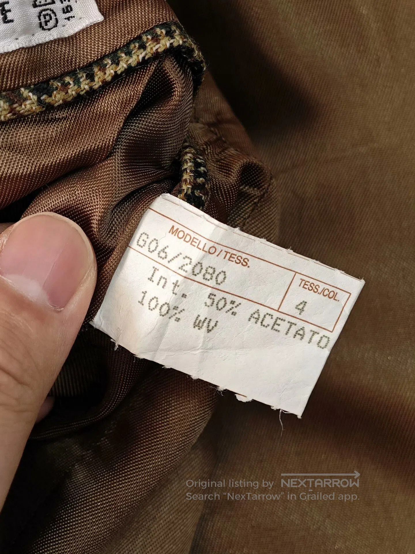 Japanese Brand Italian Wool Blend Check Blazer. Size US S / EU 44-46 / 1 - 8 Thumbnail