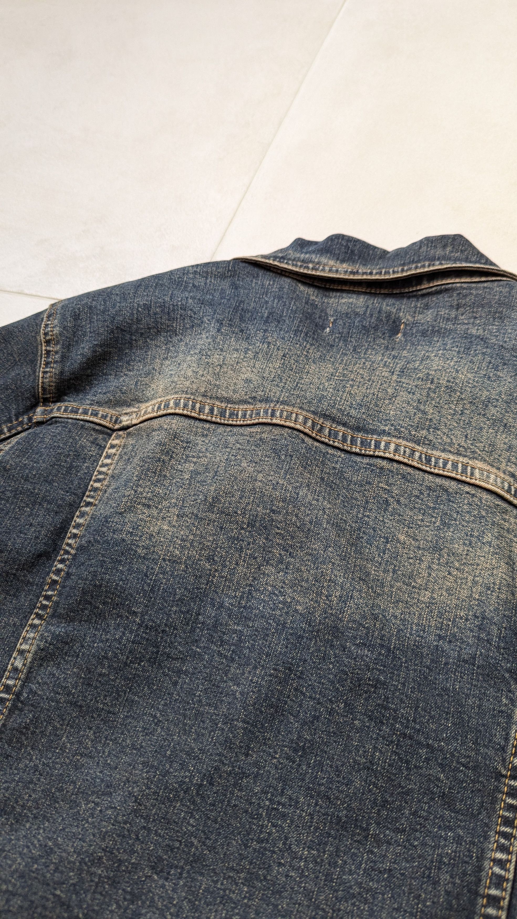 Vintage Vintage Faded Denim Jacket Size S / US 4 / IT 40 - 4 Thumbnail