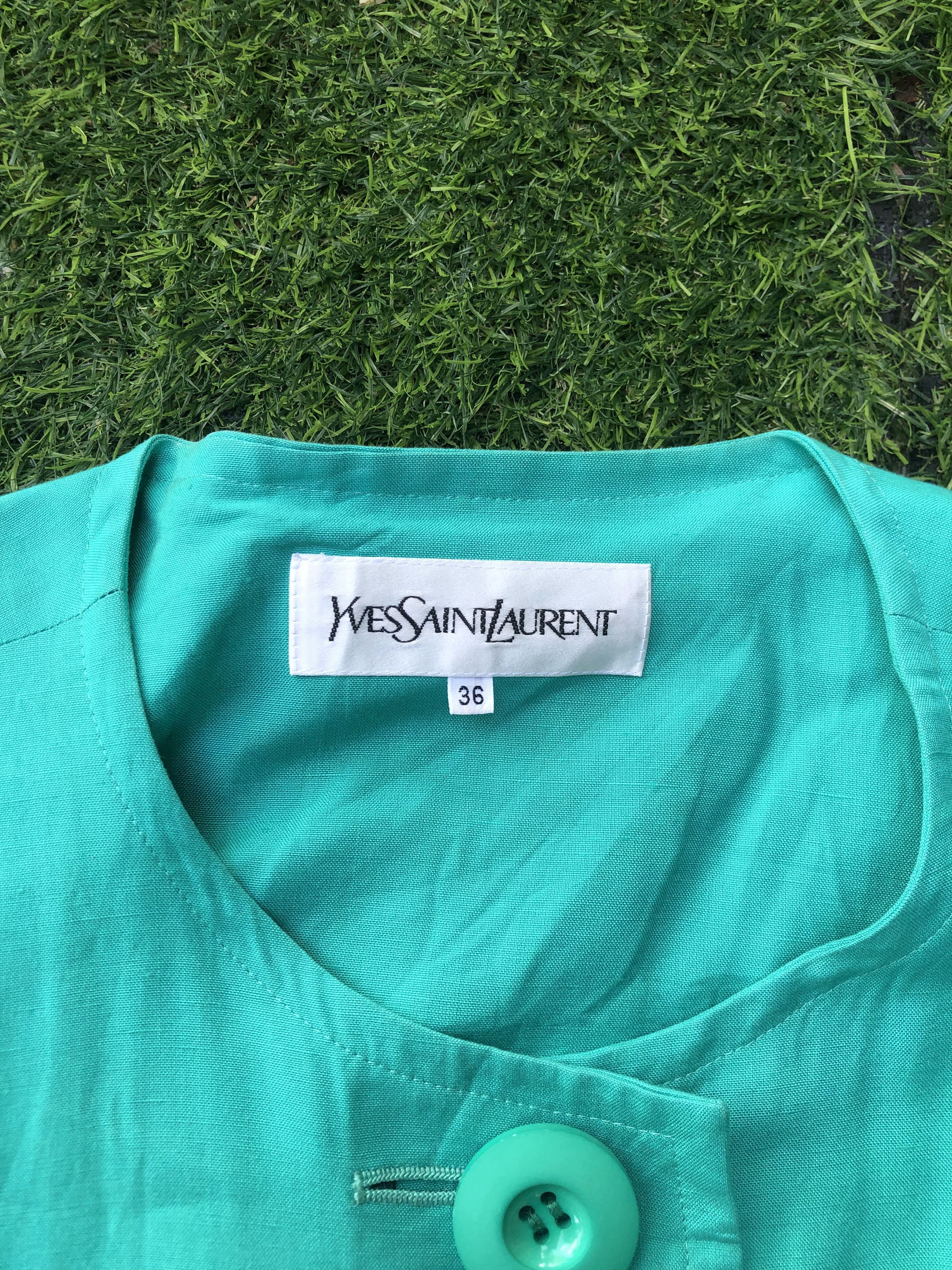 Yves Saint Laurent Yves Saint Laurent Formal Shirting (T059) Size M / US 6-8 / IT 42-44 - 3 Thumbnail