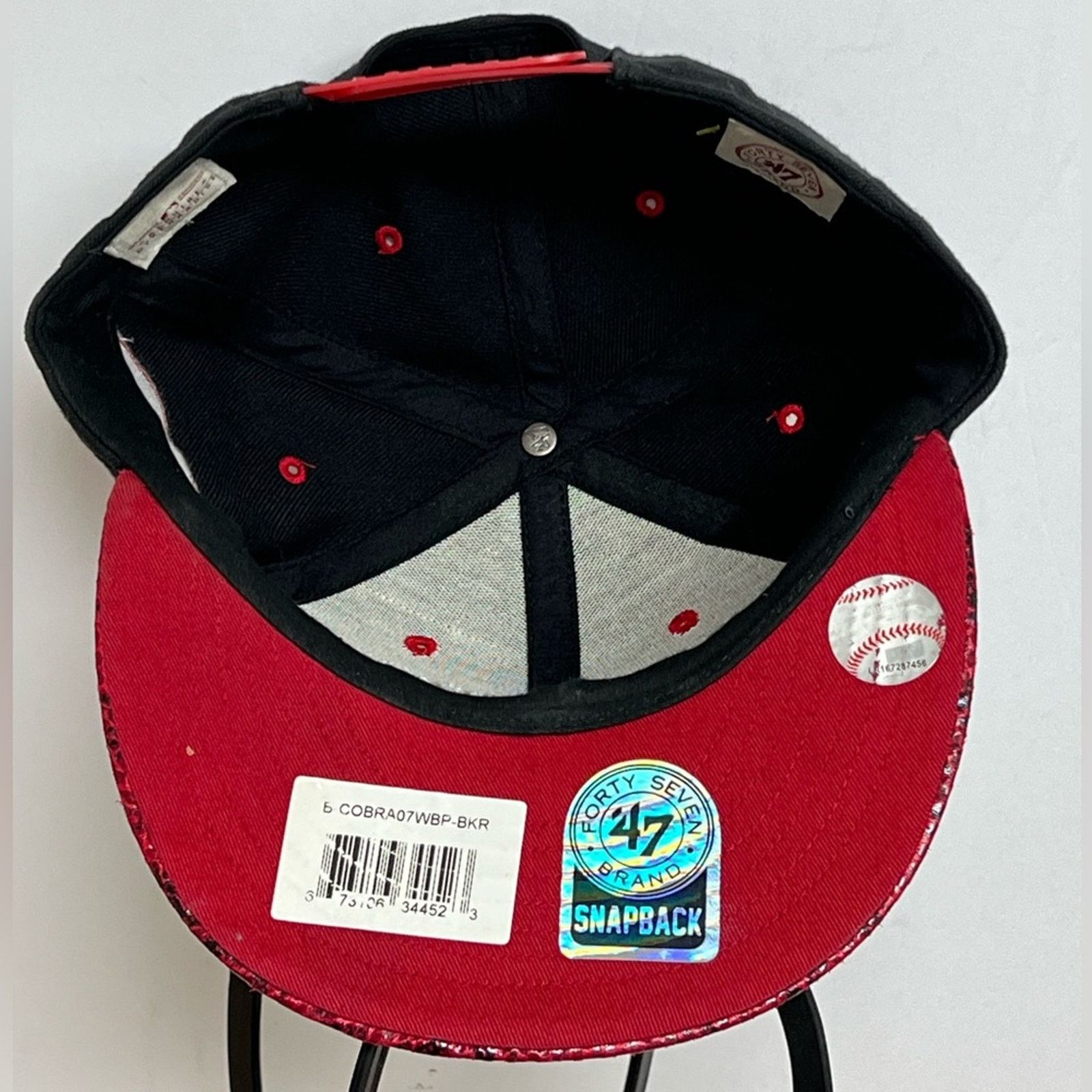47 47 Brand Cincinnati Reds Snapback Faux Snake Skin Logo MLB Size ONE SIZE - 6 Thumbnail