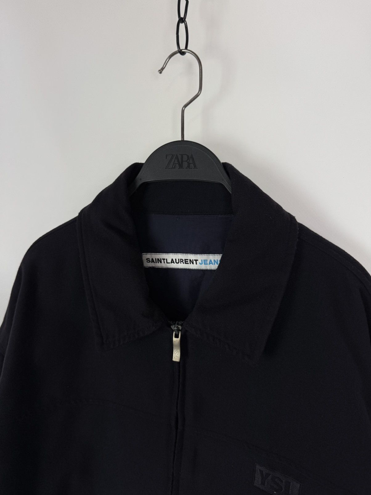 Yves Saint Laurent 1990’s Vintage Saint Lauren Jeans YSL Navy Work Jacket Size US M / EU 48-50 / 2 - 6 Thumbnail