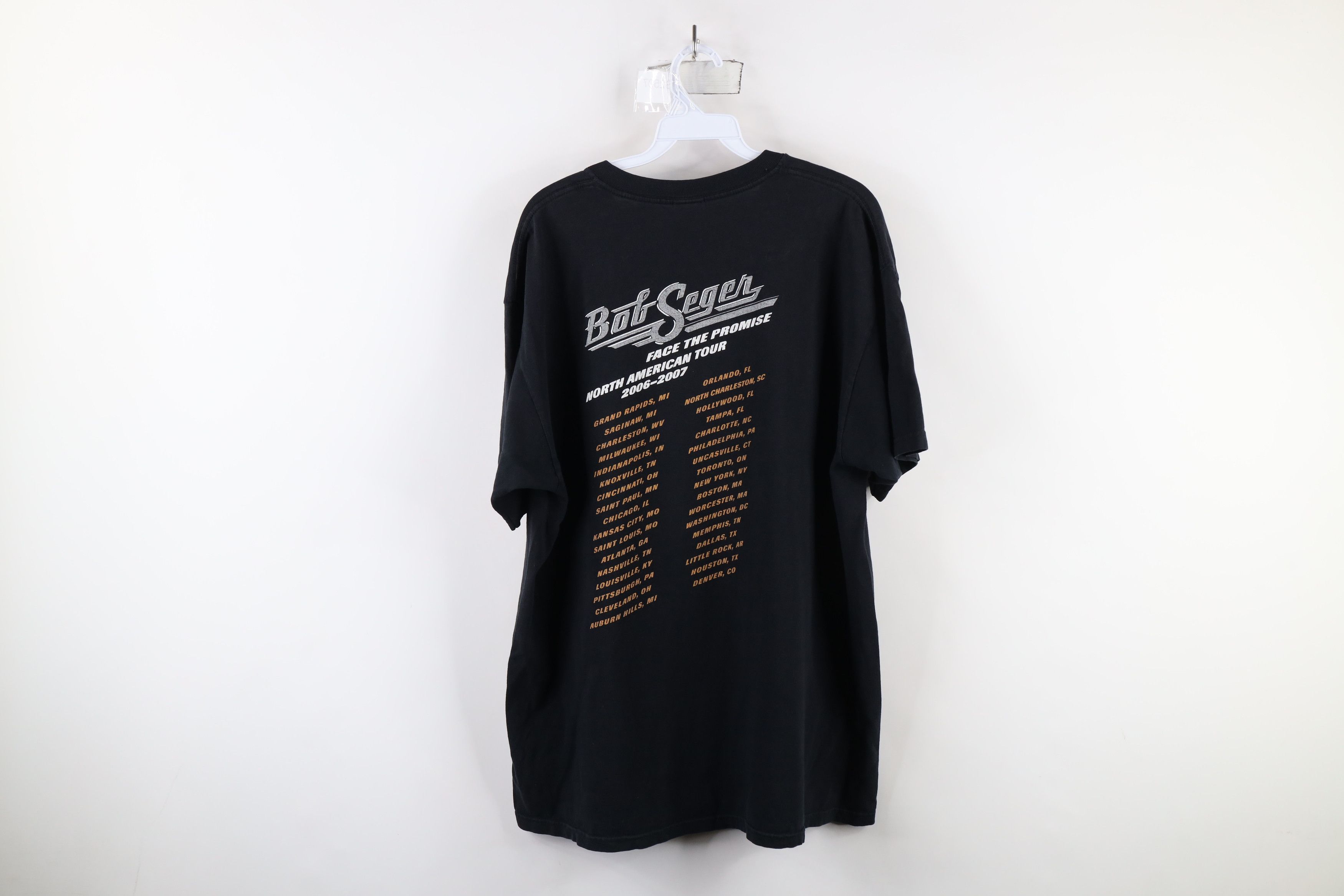 Vintage Vintage Y2K Tour Face The Promise Bob Seger Band T-Shirt Size US XL / EU 56 / 4 - 11 Thumbnail