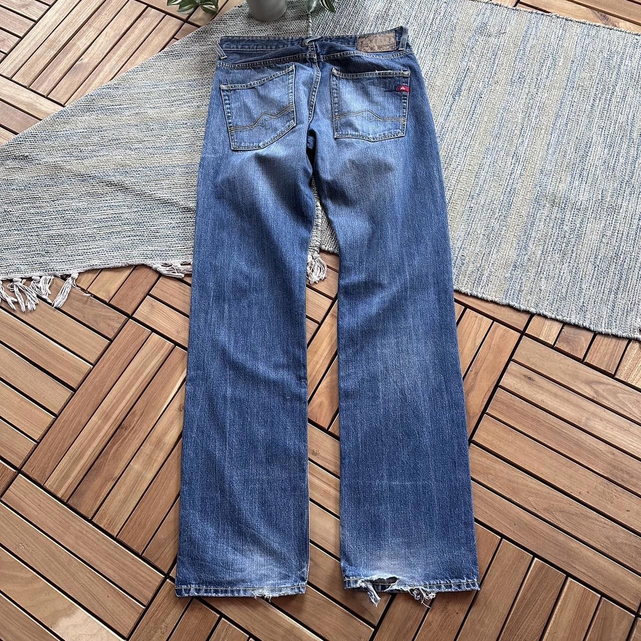 Vintage Y2K Quiksilver Surfwear Faded Denim Pants Trousers