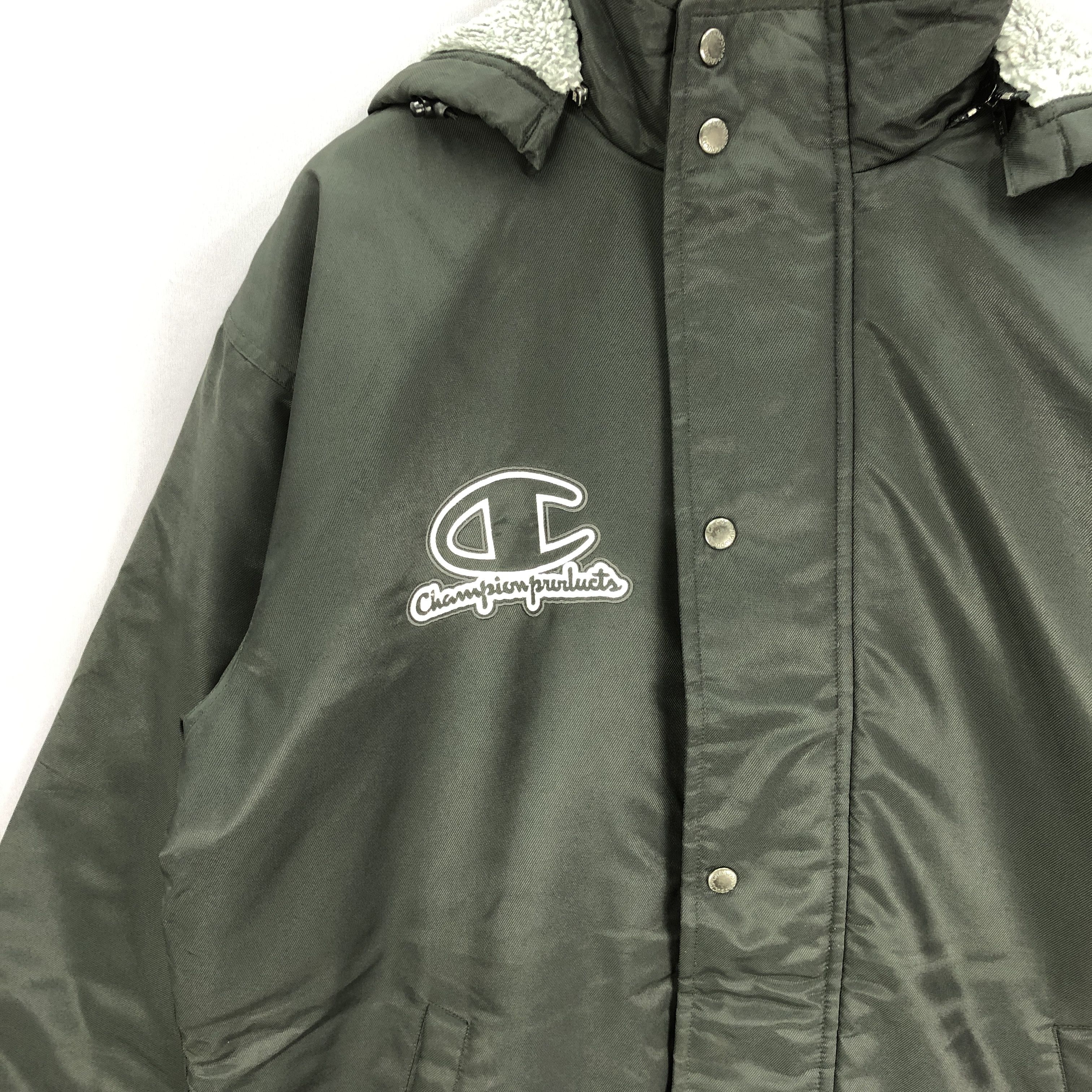Champion × Vintage Vintage Champion Long Coat Coach Jacket Sherpa Lining Size US XL / EU 56 / 4 - 7 Thumbnail