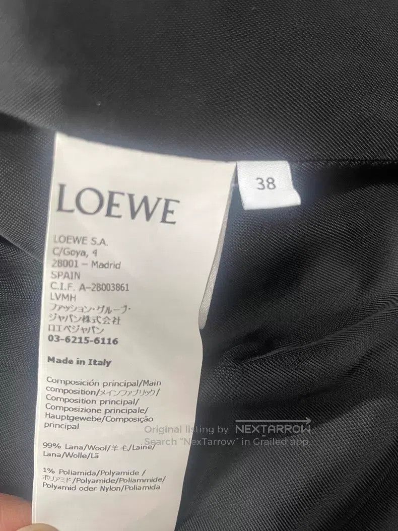 Loewe Loewe Textured Single-Breasted Loose Fit Jacket with Front Size XS / US 0-2 / IT 36-38 - 6 Thumbnail