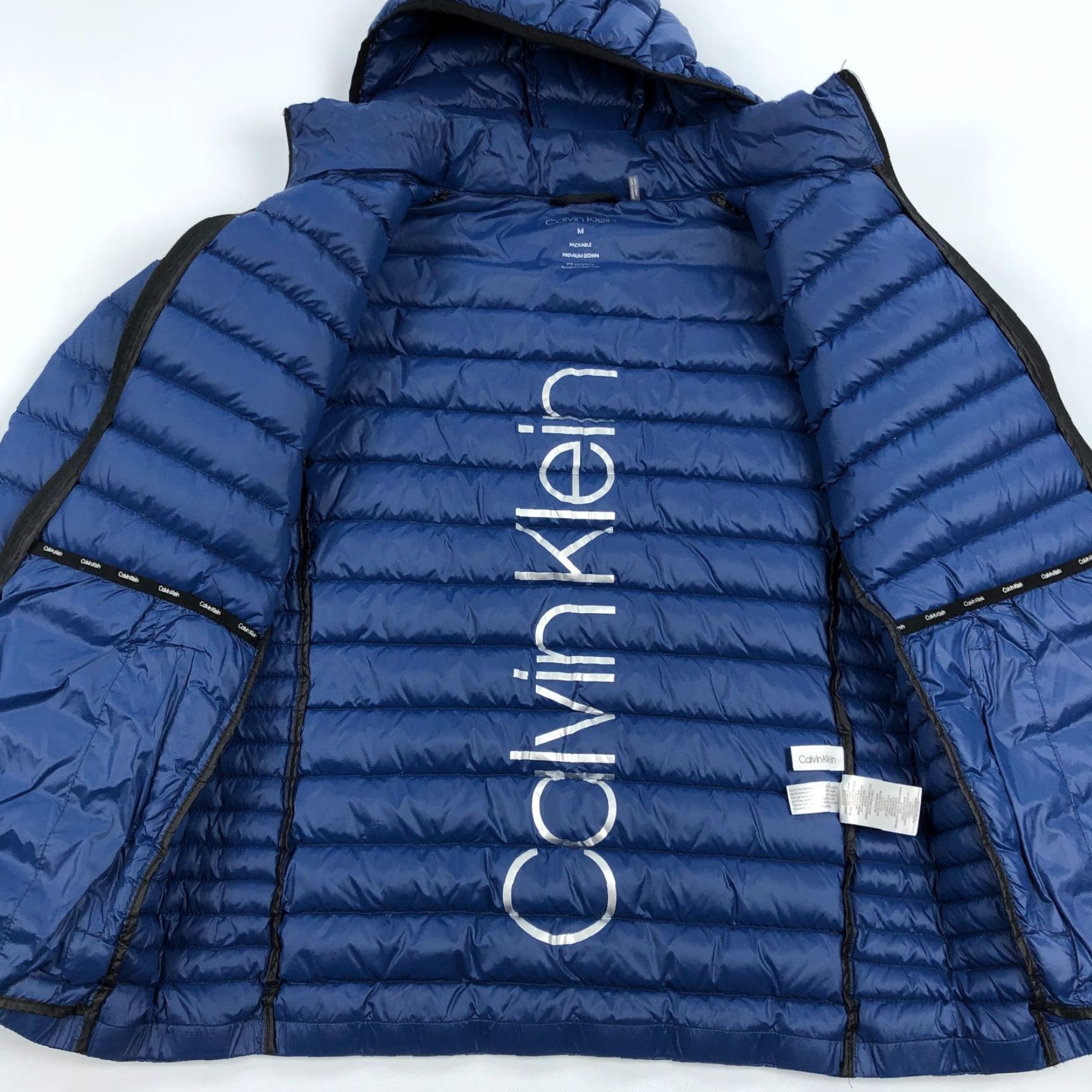 Calvin Klein Calvin Klein Down Jacket Womens M Premium Packable Quilted Hooded Full Zip Blue M CK Outdoors Winter Fall Womens Size M / US 6-8 / IT 42-44 - 5 Thumbnail