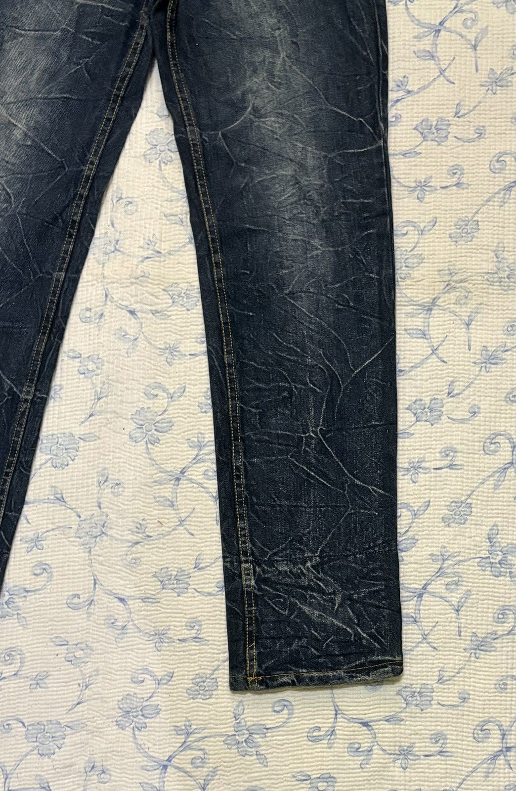 Japanese Brand Japanese International World Double Waist Jeans Streetwear Size US 32 / EU 48 - 8 Thumbnail