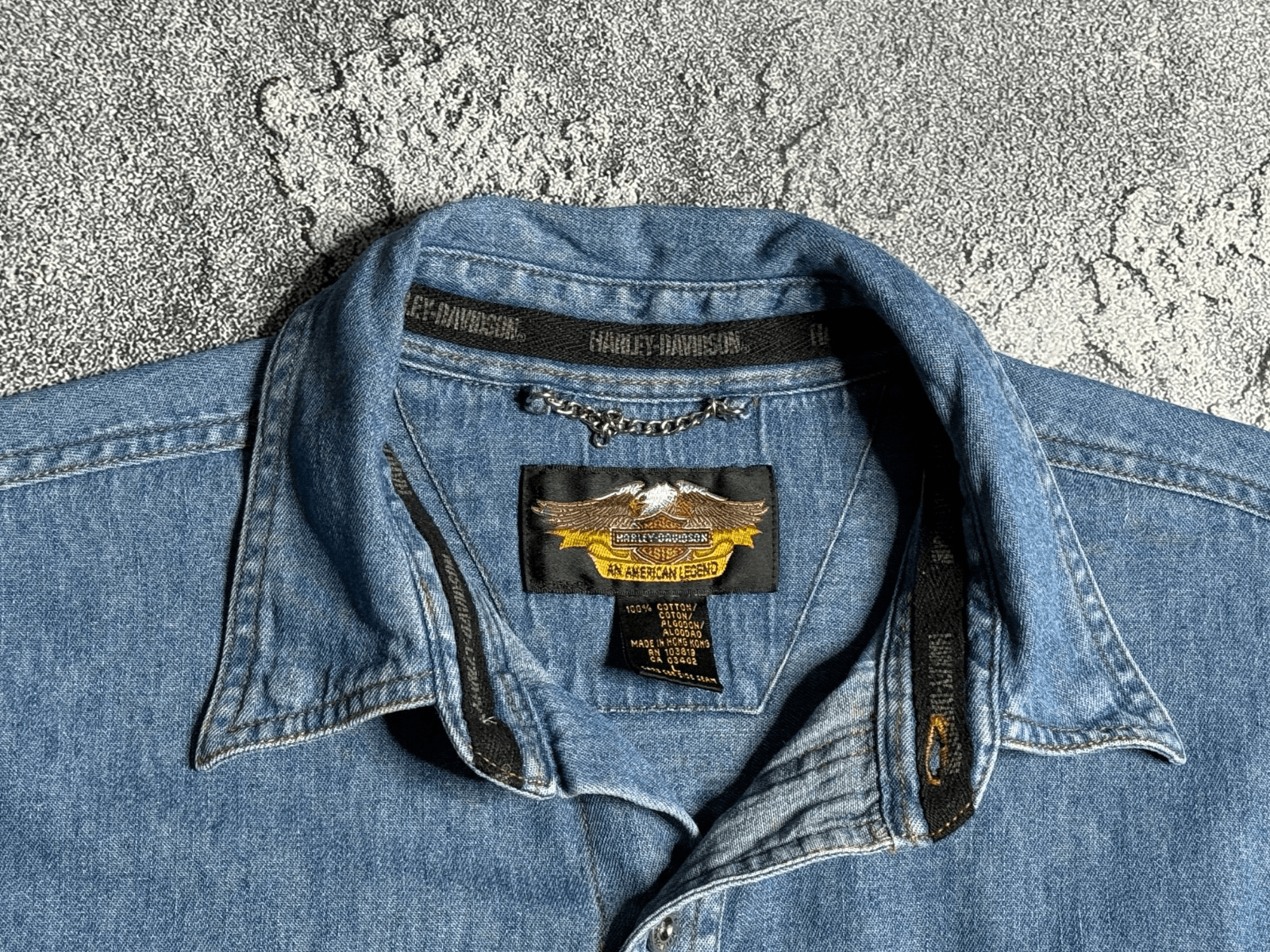 Harley Davidson vintage Harley Davidson denim shirt L Size US L / EU 52-54 / 3 - 4 Thumbnail