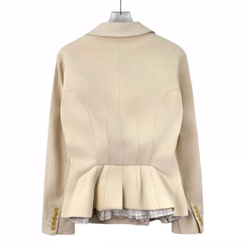 Louis Vuitton Louis Vuitton Beige Cotton Double Breasted Lapel Long Slee Size XS / US 0-2 / IT 36-38 - 2 Thumbnail