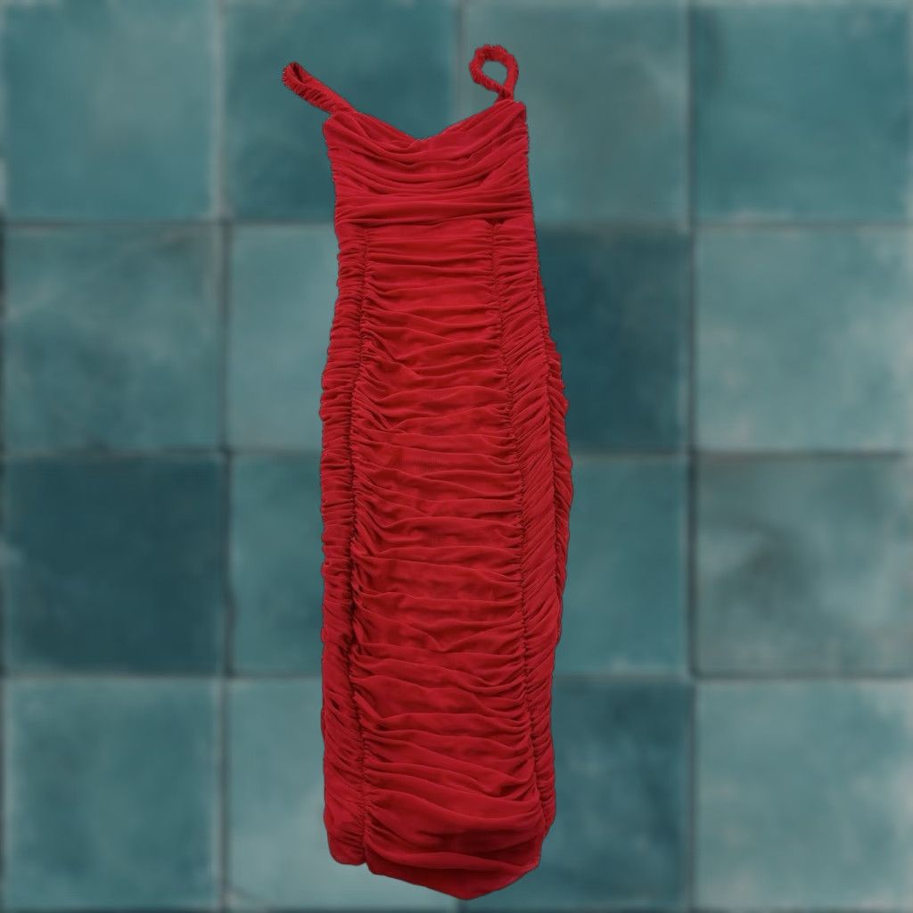 Lulus VINTAGE Lulus Dress Bodycon XS Red Lace Strappy Sleeveless Elegant Love Theme Womens Size XS / US 0-2 / IT 36-38 - 1 Thumbnail