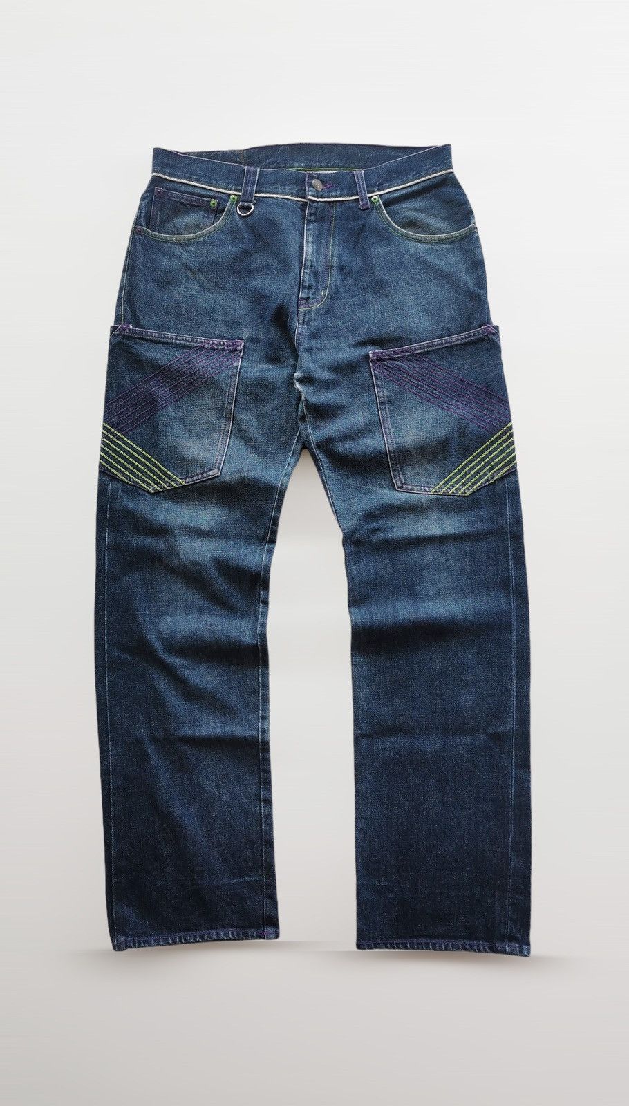 If Six Was Nine × Japanese Brand × Jean Xanthous Selvedge Jeans Size US 33 - 8 Thumbnail