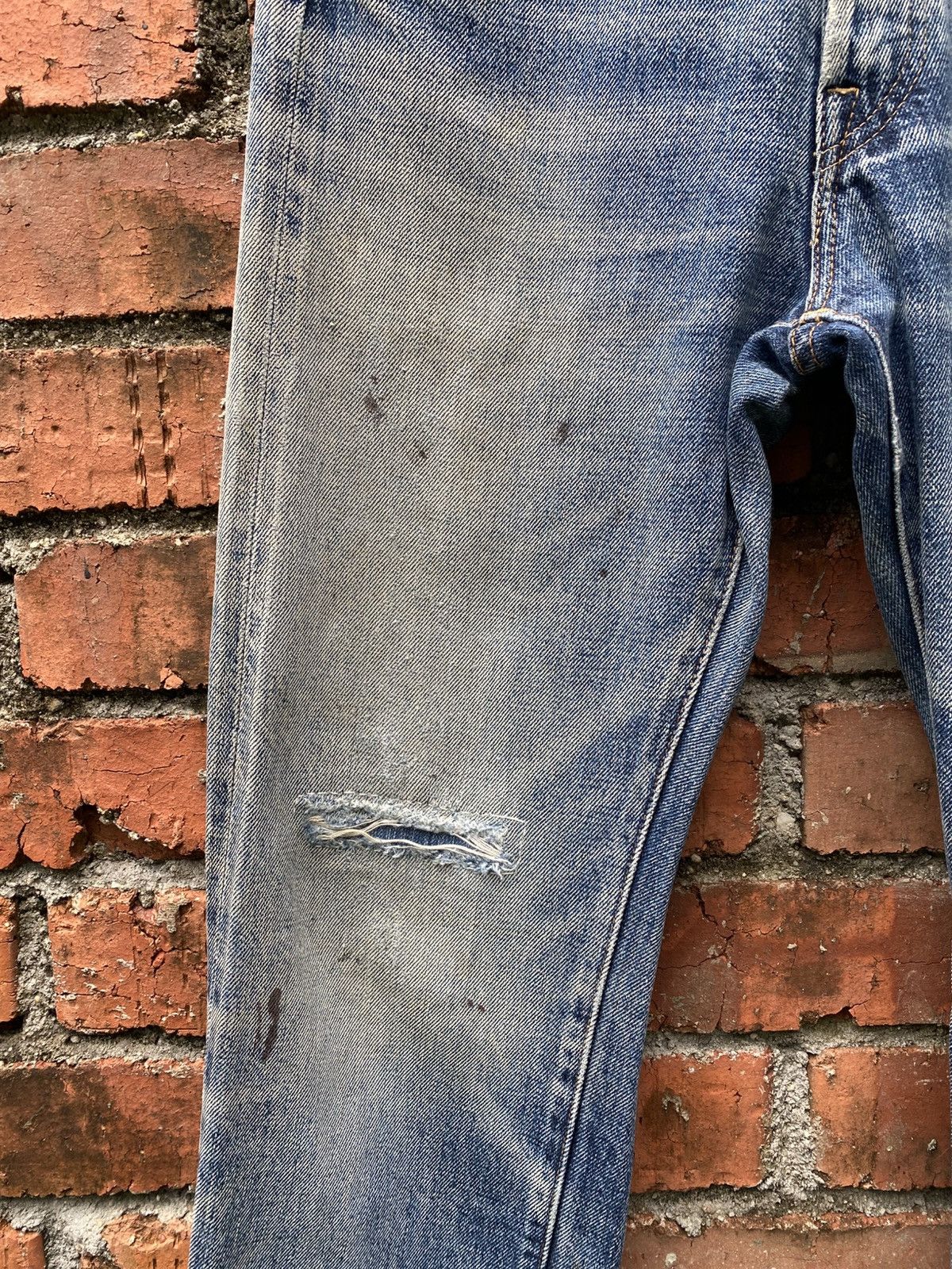 Denime × Japanese Brand × The Flat Head W29x32 denime redline distressed made in JAPAN Size US 29 - 8 Thumbnail