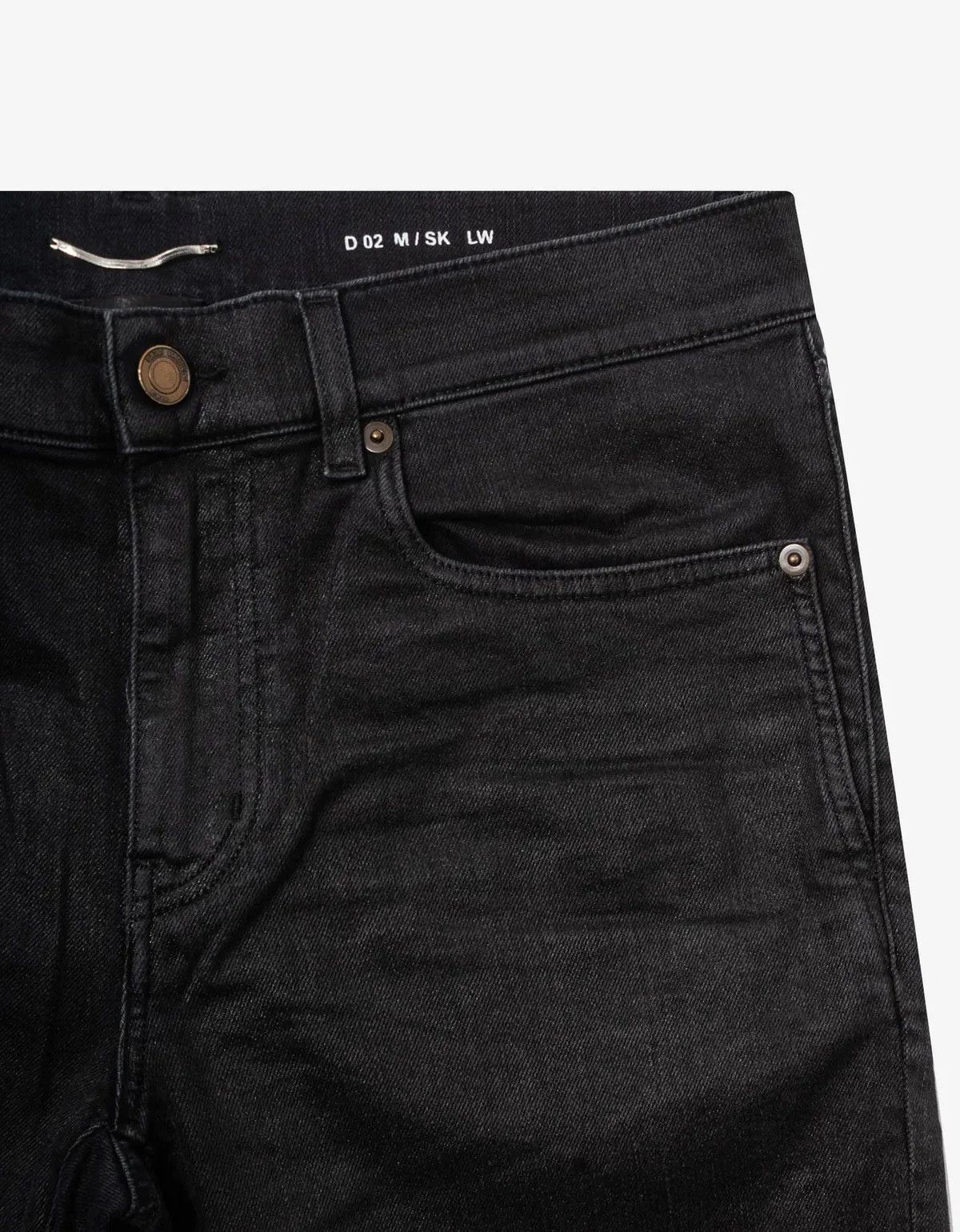 Saint Laurent Paris o1s1wg110924 Skinny-Fit Jeans in Coated in Black Size US 29 - 5 Thumbnail