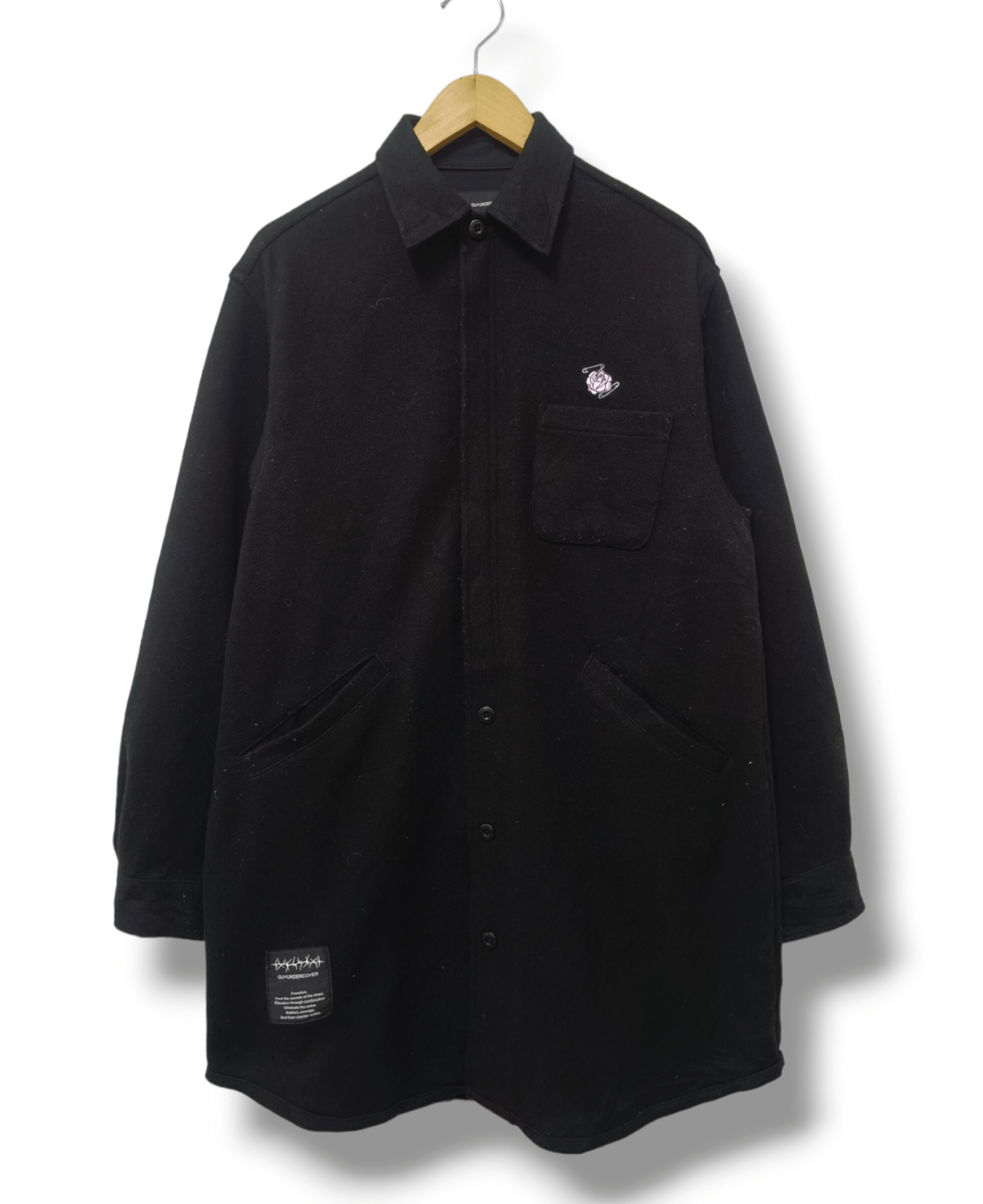 Undercover Uniqlo GU x Undercover Knit Melton Long Shirt Size US M / EU 48-50 / 2 - 1 Thumbnail