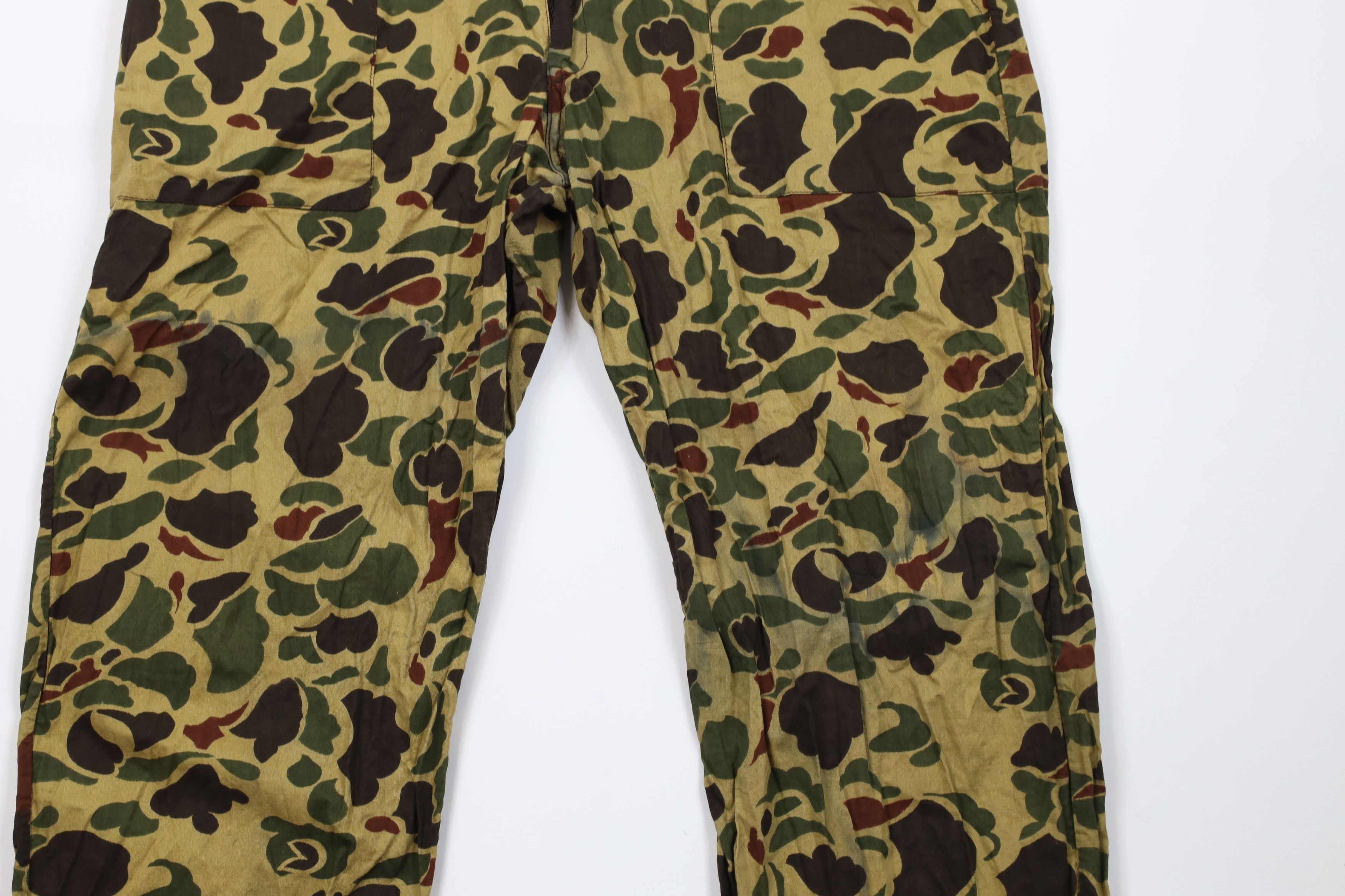 Vintage Vintage 70s Streetwear Frogskin Camouflage Wide Leg Pants Size US 36 / EU 52 - 3 Thumbnail