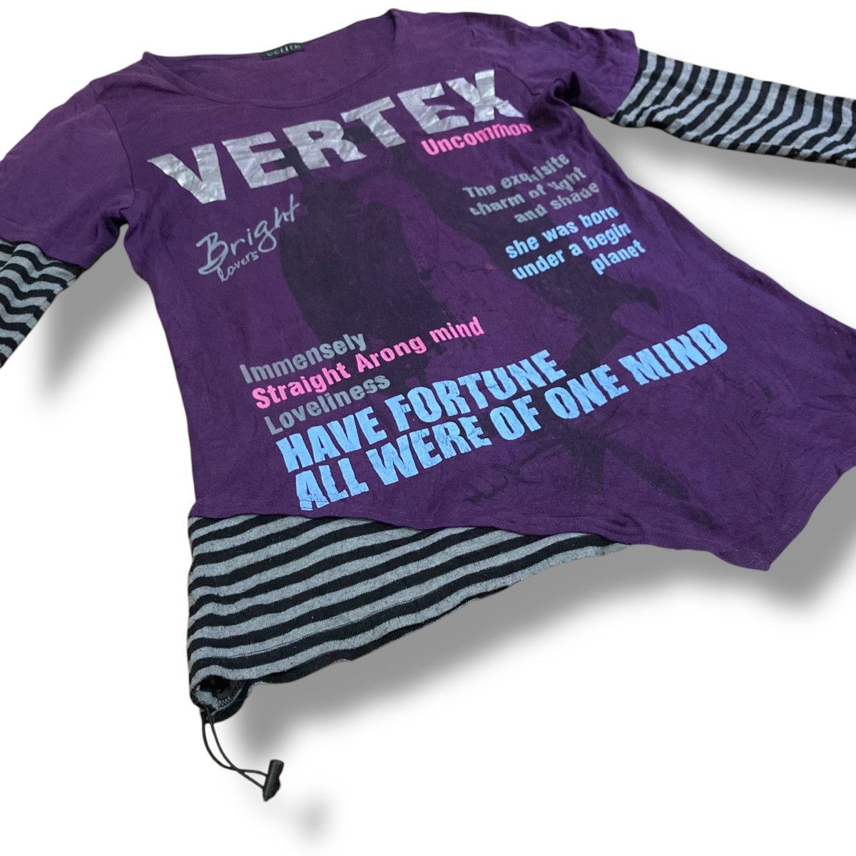 If Six Was Nine ECRIRE SEXY LADIES WORDING DOUBLE LAYER LONG SLEEVE TSHIRT Size XXL / US 16-18 / IT 52-54 - 5 Thumbnail