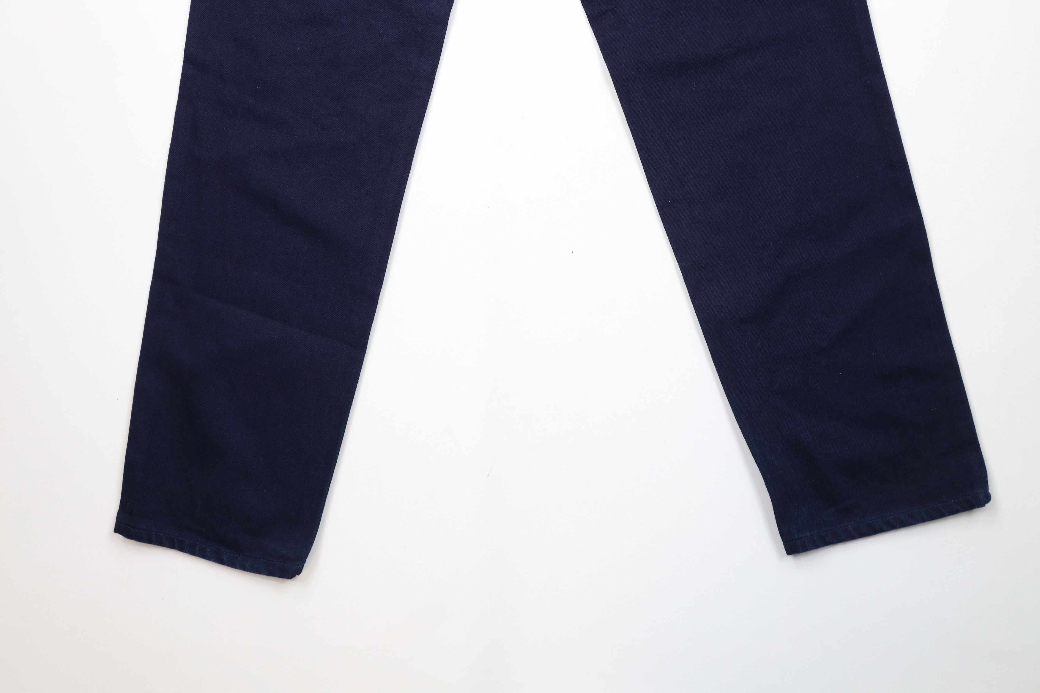 Vintage Deadstock Vintage 90s Streetwear Leg Denim Jeans Blue Size US 30 / EU 46 - 11 Thumbnail