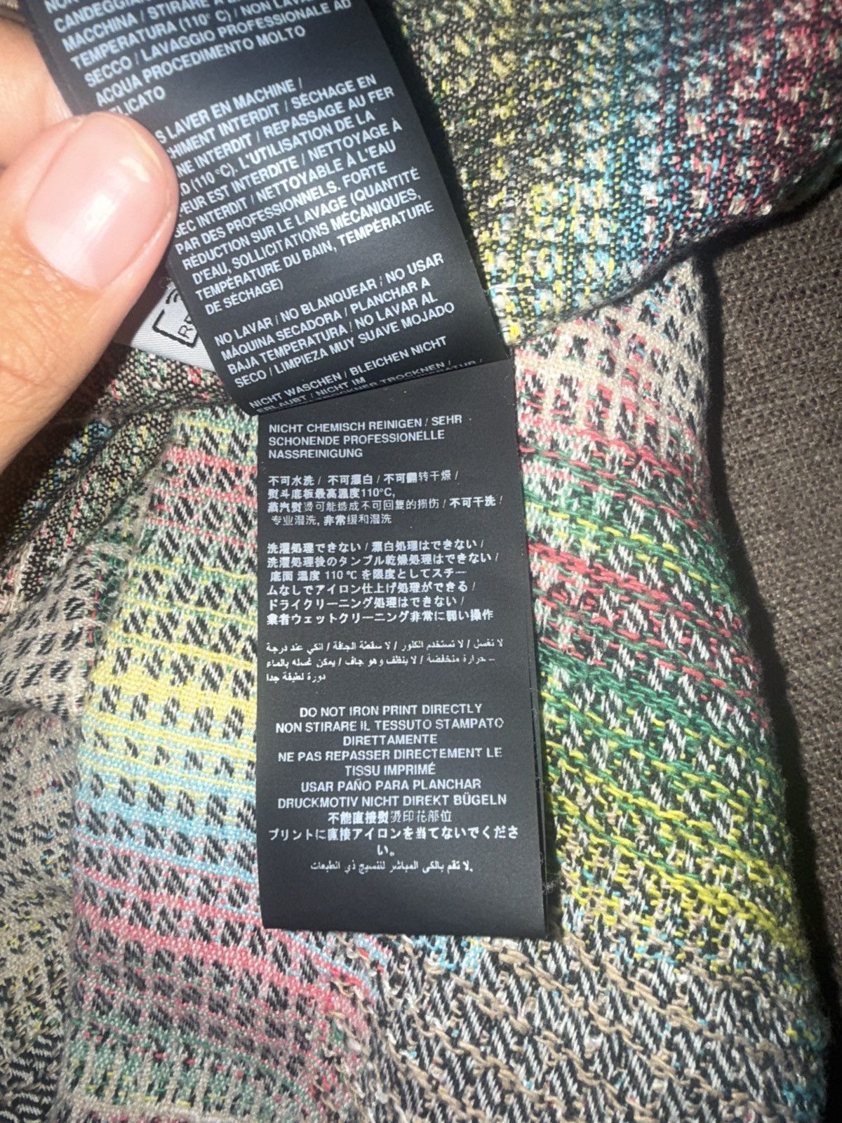 Palm Angels VERY CLEAN PALM ANGELS MULTICOLOR PLAID PEACOAT SIZE 50 Size US L / EU 52-54 / 3 - 14 Thumbnail