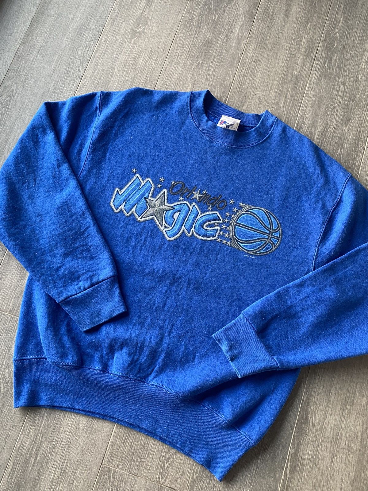 NBA × Pro Player × Vintage Vintage 90’s Orlando Magic Crew Neck Sweatshirt Size US M / EU 48-50 / 2 - 3 Thumbnail