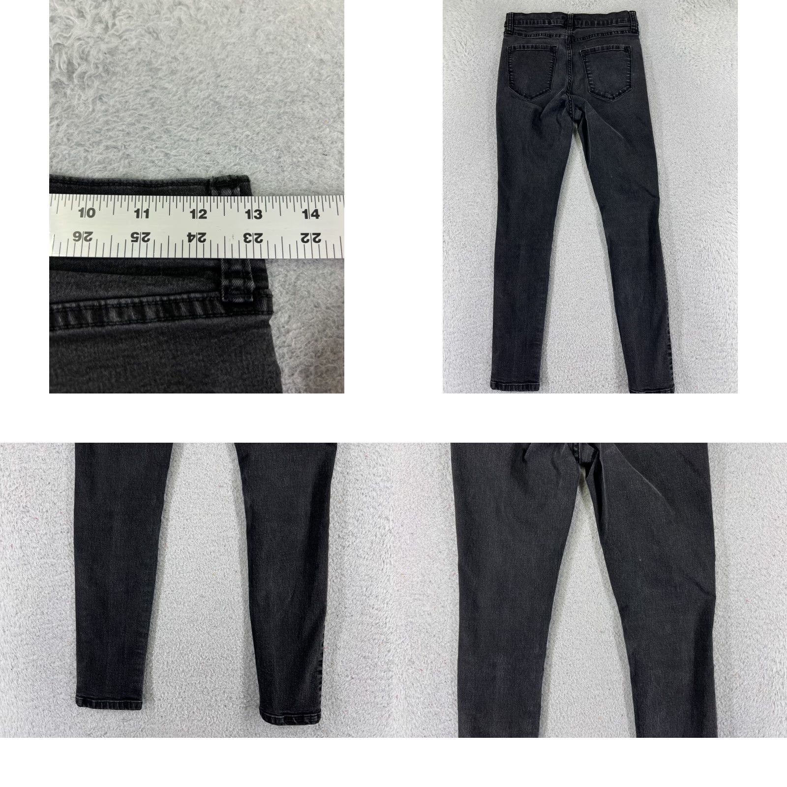 Banana Republic Banana Republic Jeans Womens 2 Black Denim High Rise Skinny Cotton Stretch Size 26" / US 2 / IT 38 - 9 Thumbnail