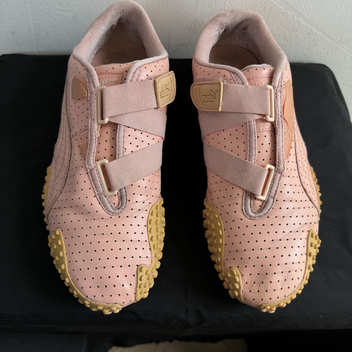 Puma Vintage Rare Puma Monstro Pink Leather Low Sneakers Size US 9 / EU 42 - 6 Thumbnail