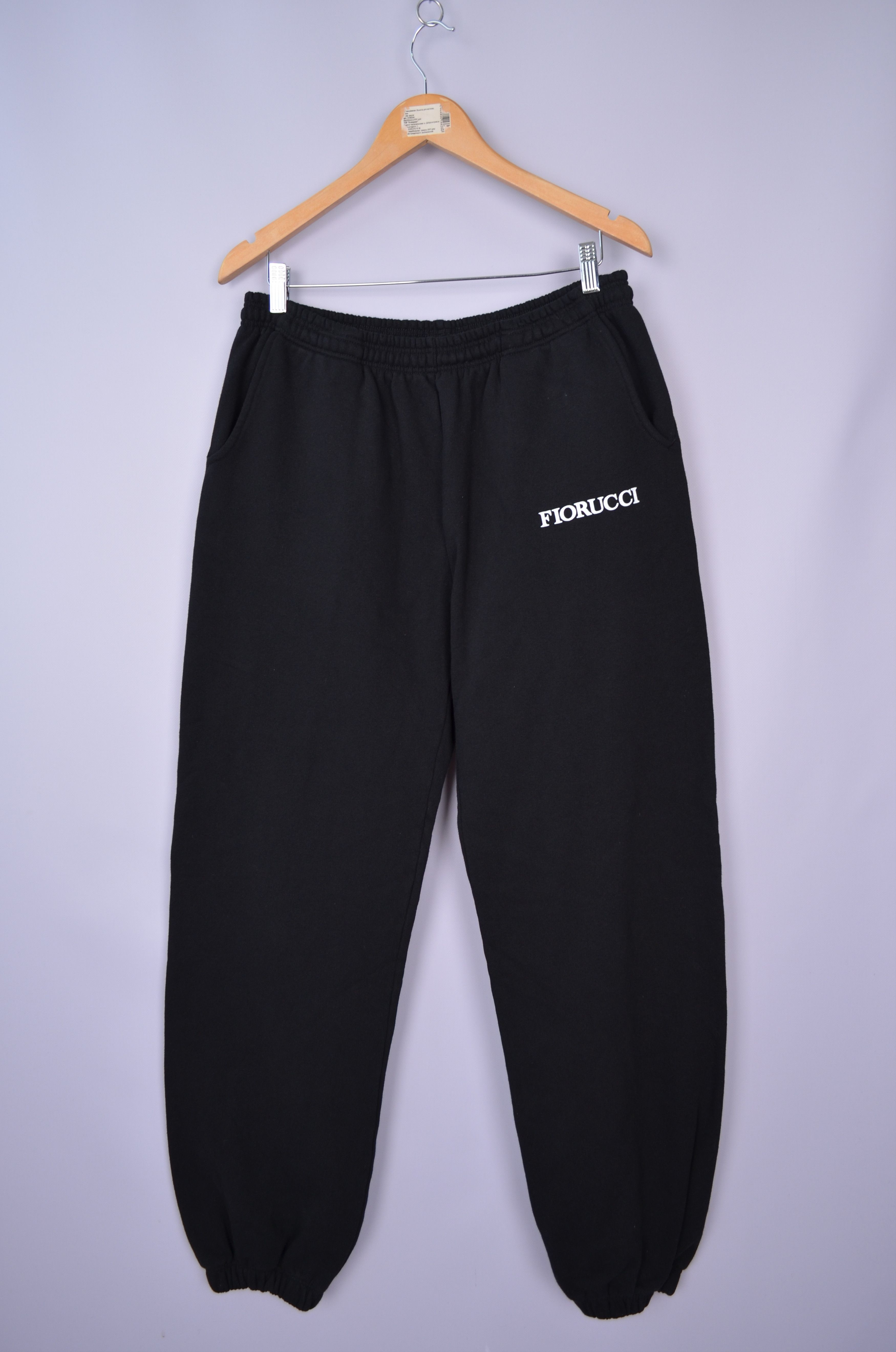 Designer × Fiorucci Fiorucci Big Logo Mens Sweatpants Black Size M Size US 32 / EU 48 - 1 Thumbnail