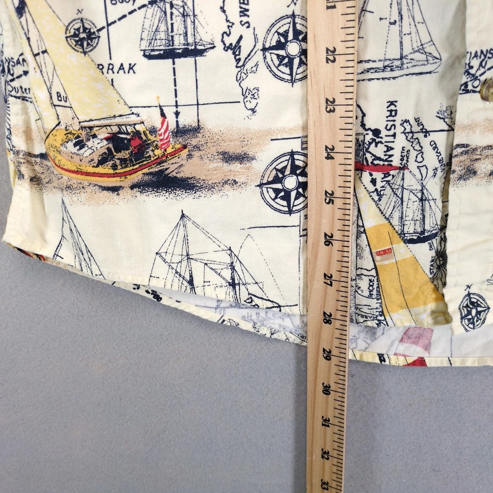 Faded Glory Vtg Faded Glory Nautical Sailing Ships Shirt Men's M Button Size US M / EU 48-50 / 2 - 7 Thumbnail