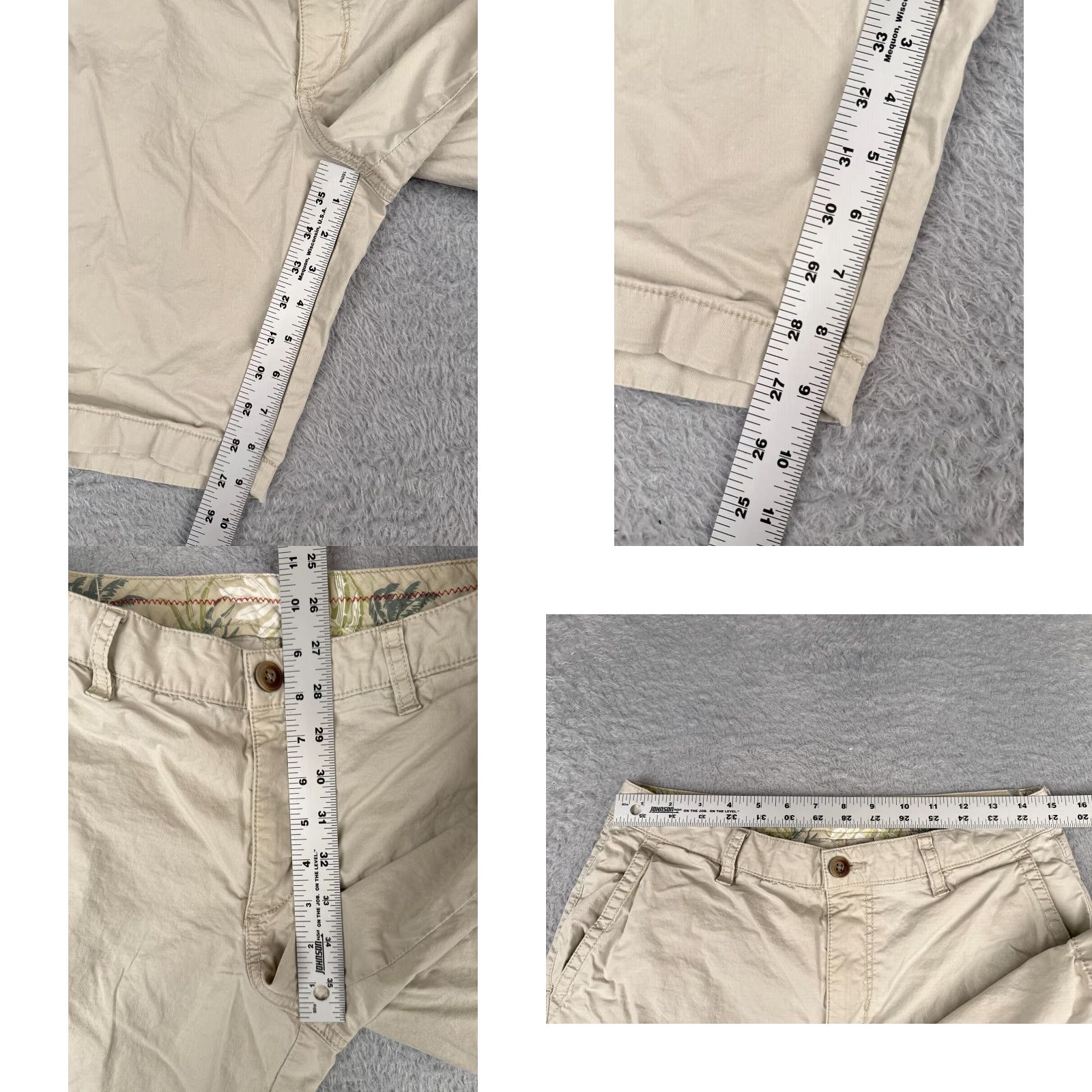 Tommy Bahama Tommy Bahama Shorts Men 30 Beige Chino Cotton Blend Flat Front Vacation 30x9 Size US 30 / EU 46 - 8 Thumbnail