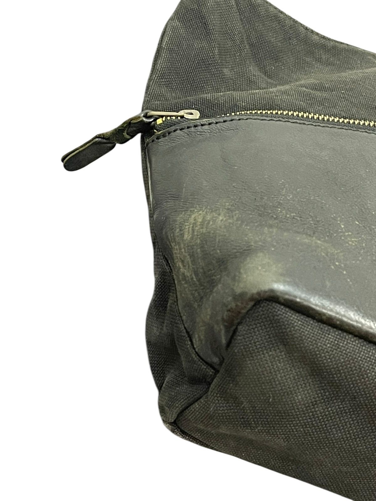 Genuine Leather Leather Cotton Duck Ship Jet Blue Japan Messenger Bag 1🟩8 Size ONE SIZE - 6 Thumbnail