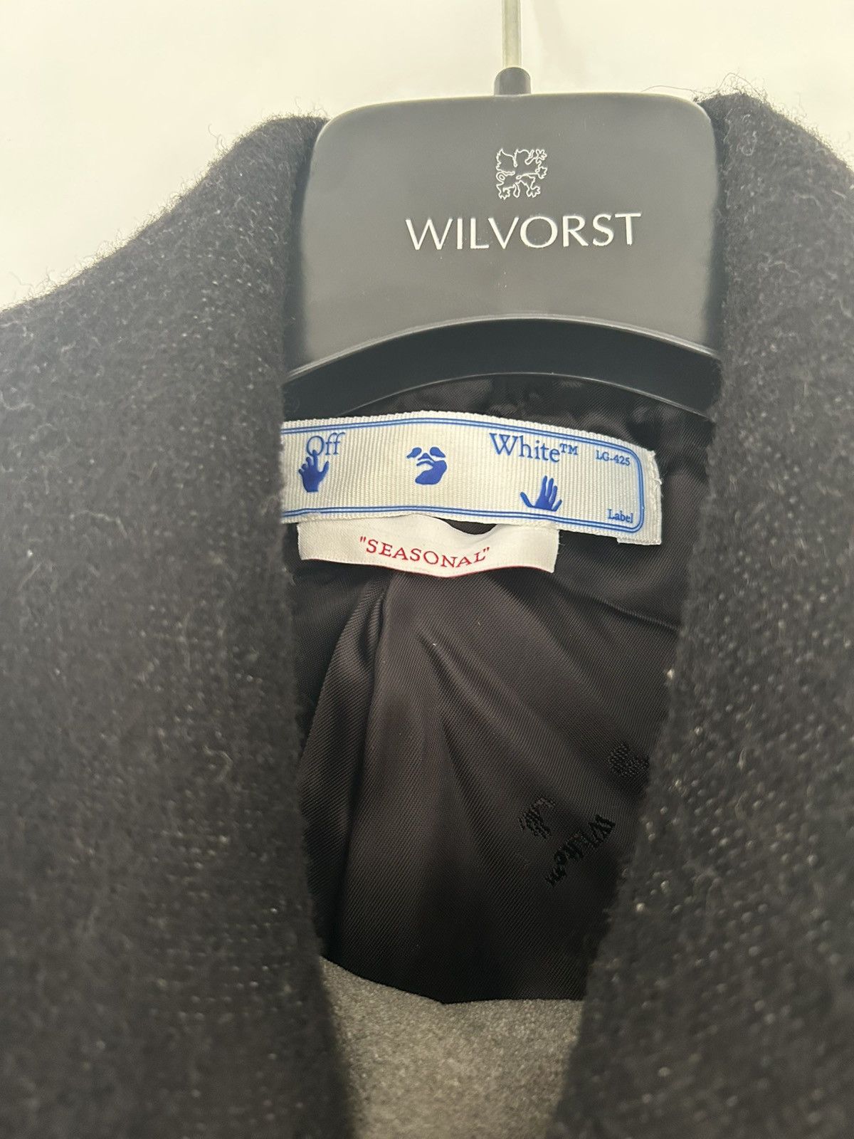 Off-White Off-White Graffiti Wool Skate Long Coat Size 48 Size US M / EU 48-50 / 2 - 8 Thumbnail