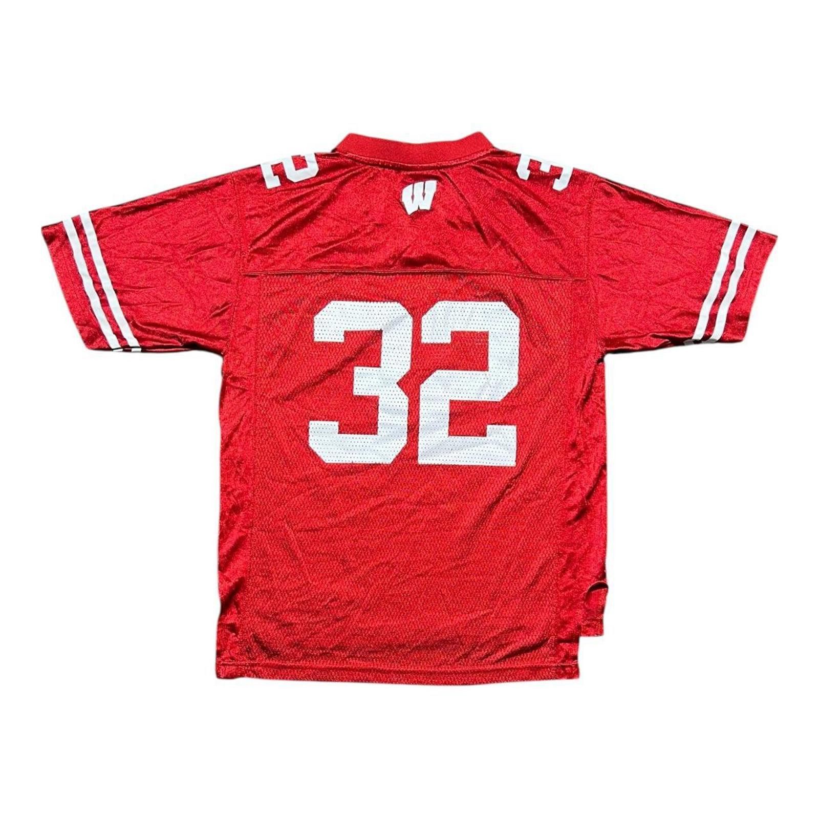 Adidas Vintage Wisconsin Badgers Adidas Football Jersey Kids Youth Size ONE SIZE - 2 Thumbnail