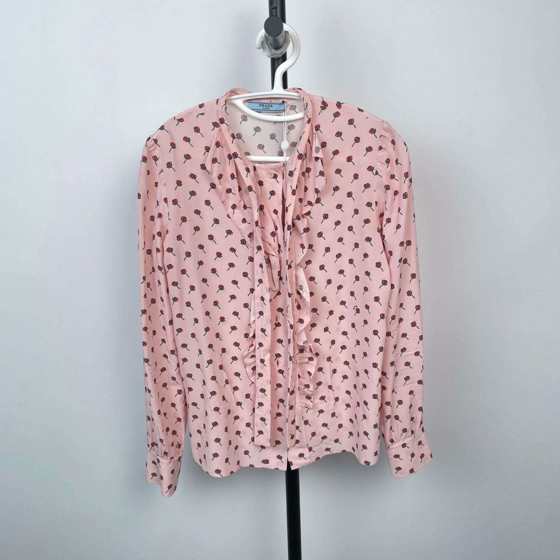 Prada Prada Printed Pink T-Shirt S Women Size S / US 4 / IT 40 - 1 Thumbnail