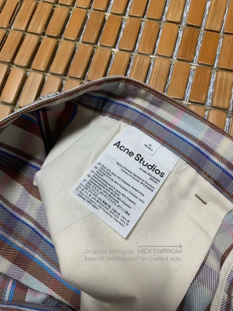 Acne Studios Acne Studios Wool blend checkered casual pants Size US 30 / EU 46 - 5 Thumbnail