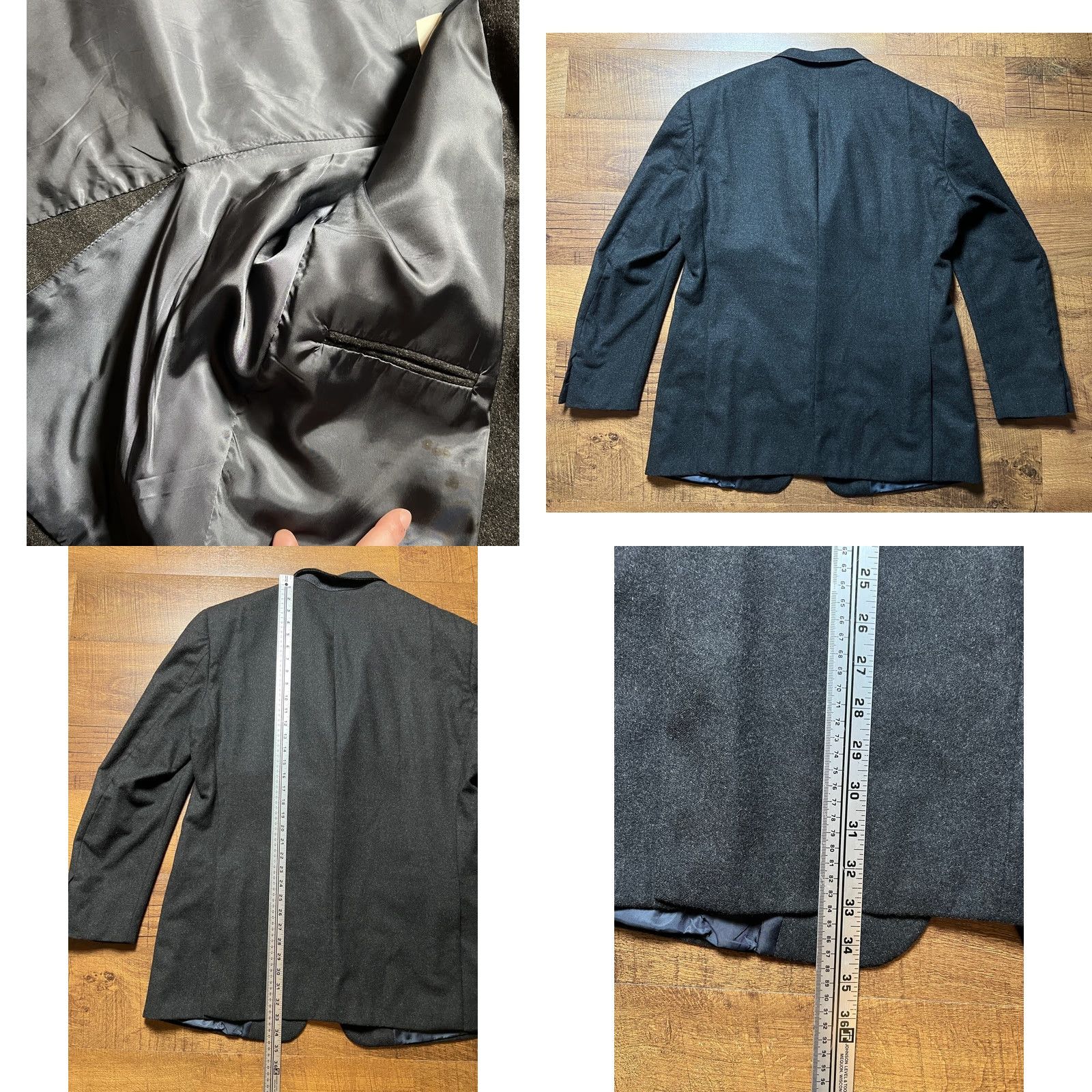 Polo Ralph Lauren VINTAGE Polo Ralph Lauren Blazer Jacket Wool Black Mens 43 Long USA Made Size US XL / EU 56 / 4 - 9 Thumbnail