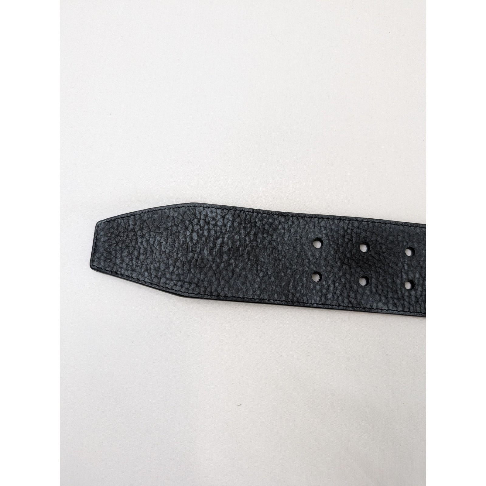 Balenciaga o1rshd1 Size: 75cm / Vegetal Calf Belt in Black Size 30 - 7 Thumbnail