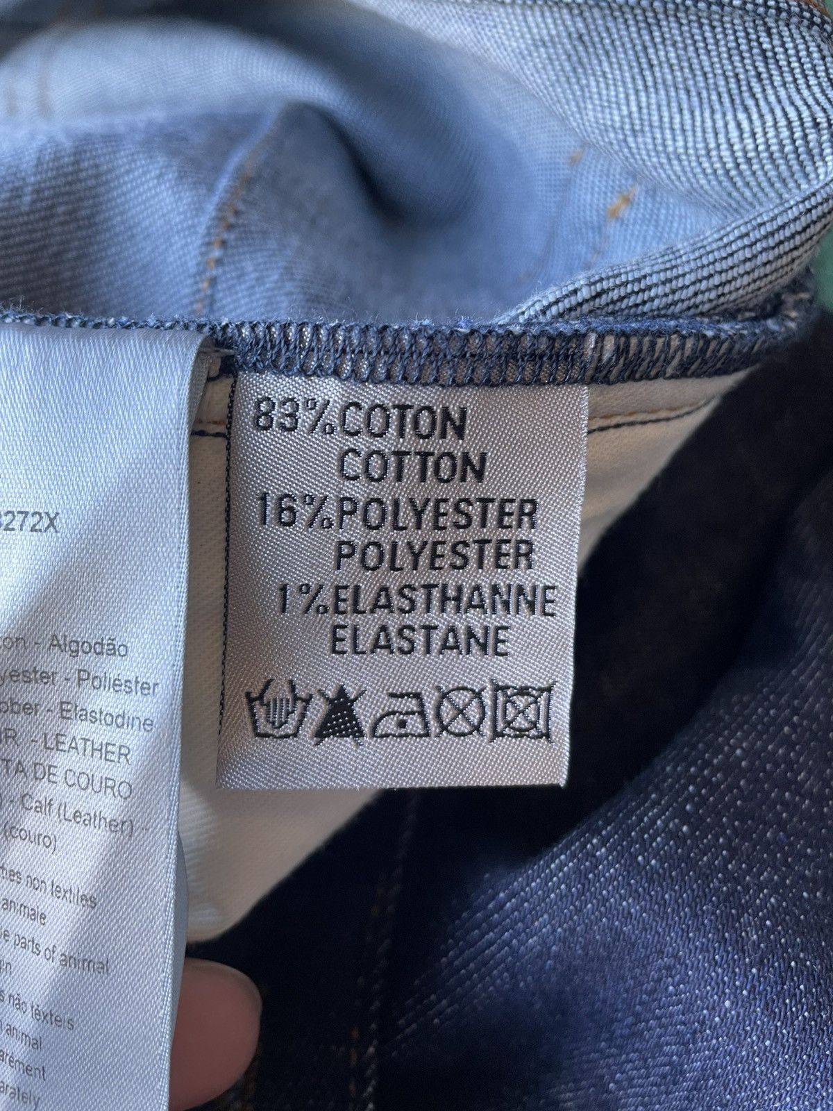 Dior USED CHRISTIAN DIOR CUFF DENIM JEANS SLIM 17.5 SIZE 34 Size US 34 / EU 50 - 20 Thumbnail