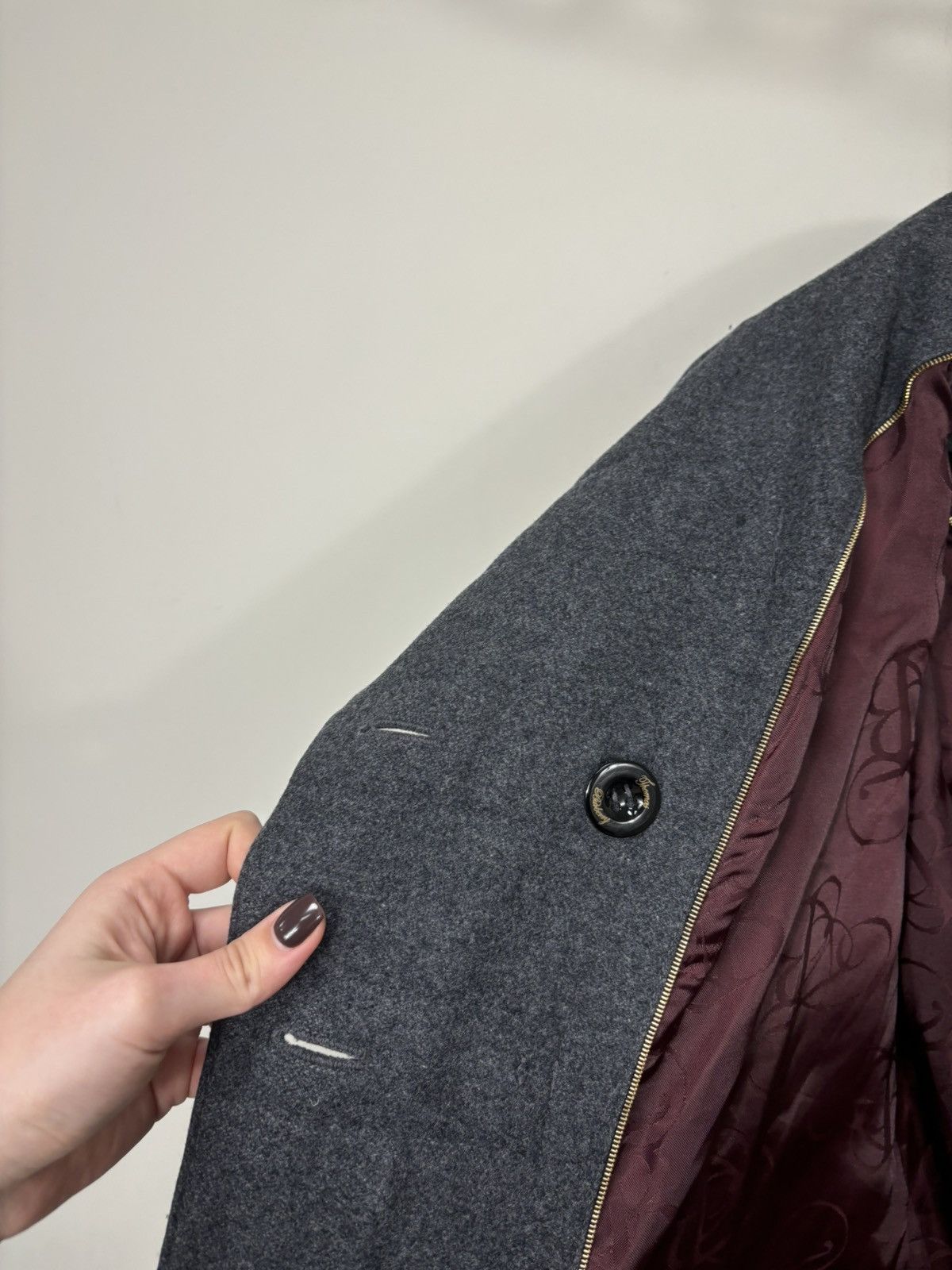 Burberry Thomas Burberry Women’s Double Breasted Wool Cashmere Coat Size M / US 6-8 / IT 42-44 - 17 Thumbnail