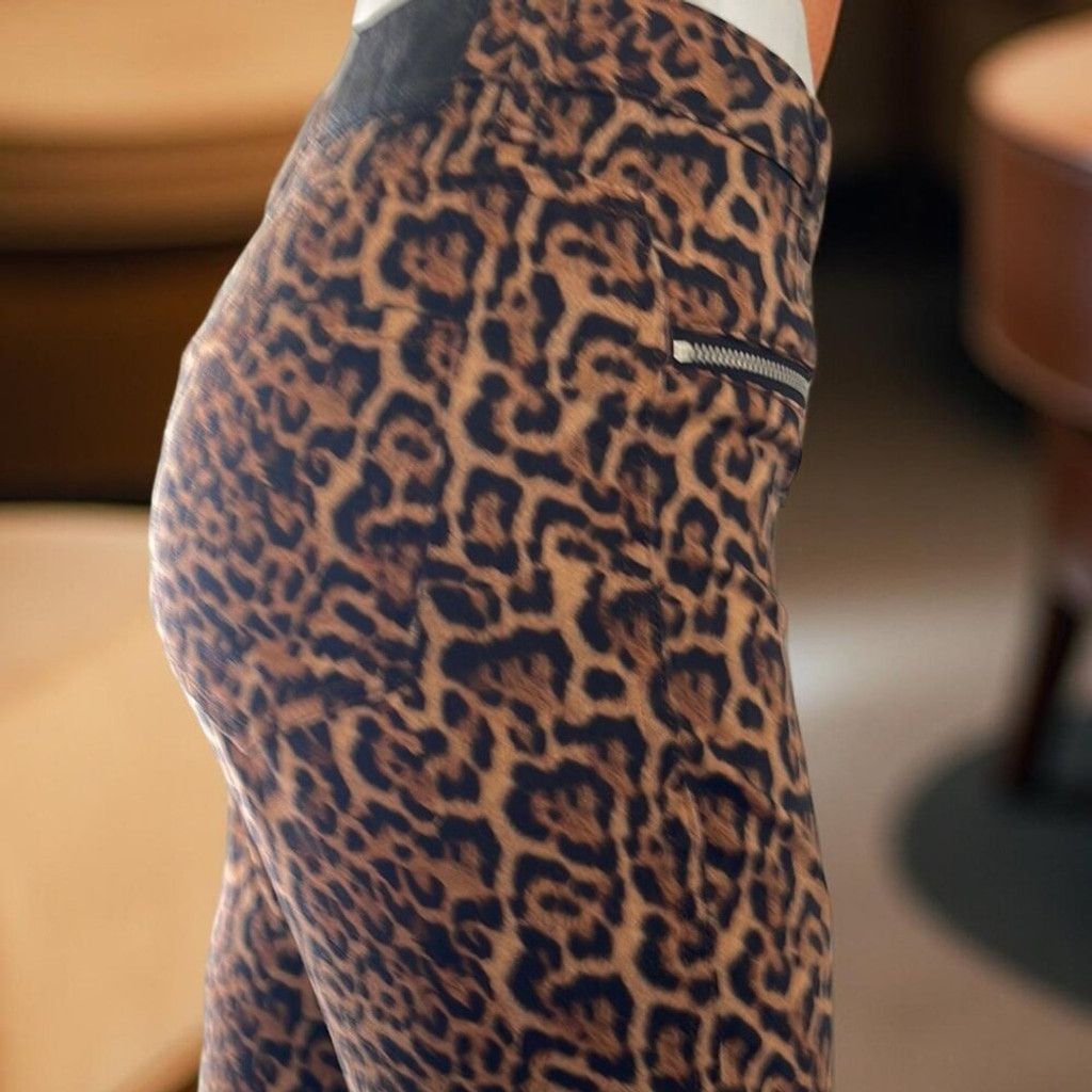 Zara Zara Leopard Print Skinny Jeans Size 4 Size 26" / US 2 / IT 38 - 2 Thumbnail