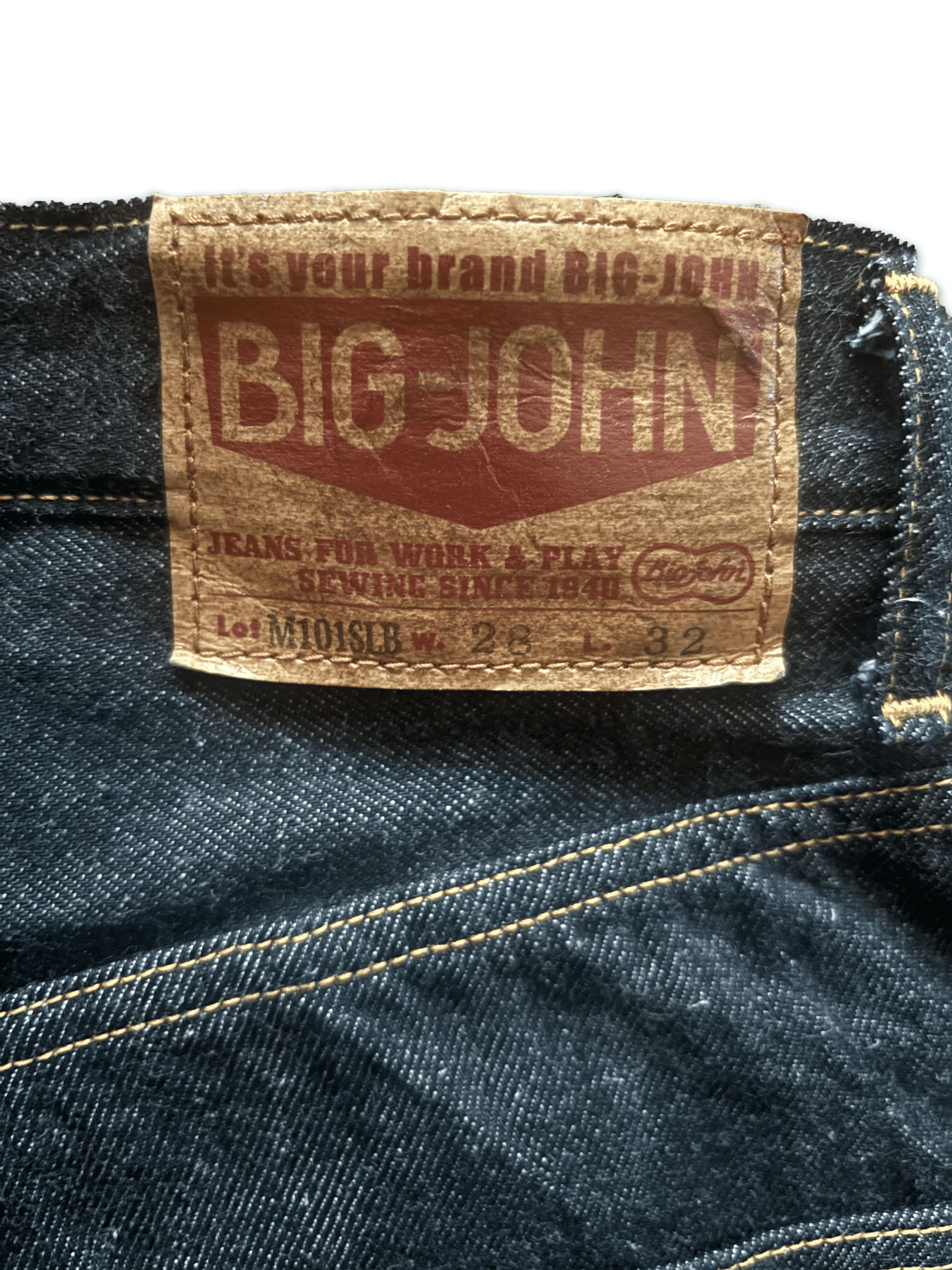 Japanese Brand Authentic Japanese Selvedge Baggy Denim Jeans Big John Size US 28 / EU 44 - 2 Thumbnail
