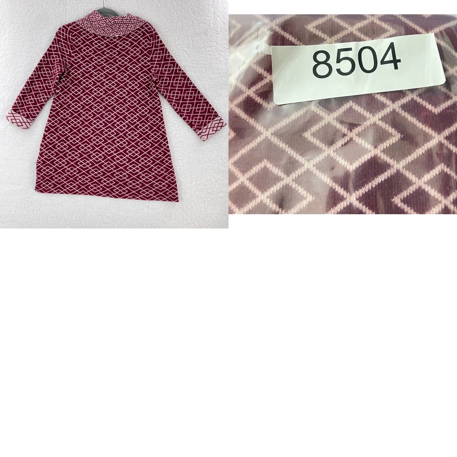 Anthropologie Anthropologie Sweater Women Medium Red Galena Cowl Neck Long Sleeve Geometric Bohemian Knit Pullover AVS Size M / US 6-8 / IT 42-44 - 9 Thumbnail