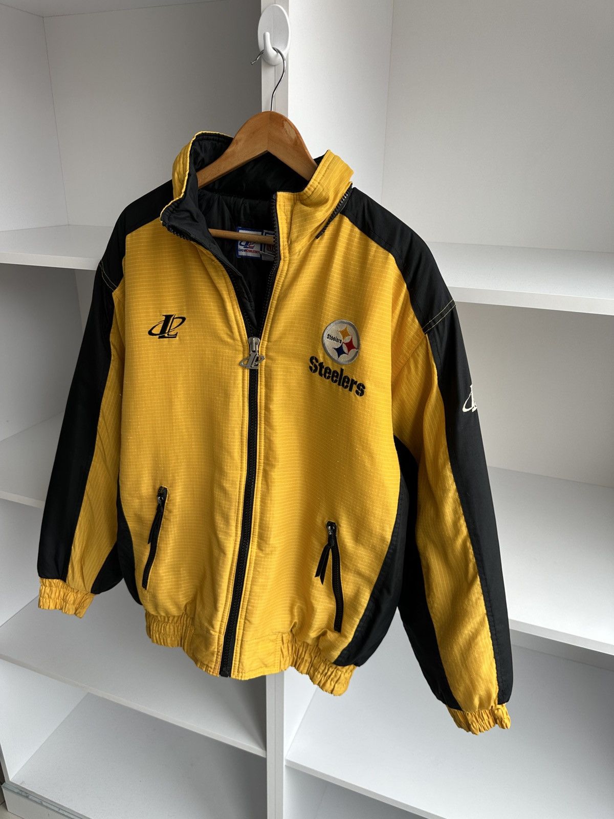 NHL × Vintage Vintage Pittsburgh Steelers NHL Logo Athletic Bomber Jacket Size US M / EU 48-50 / 2 - 7 Thumbnail