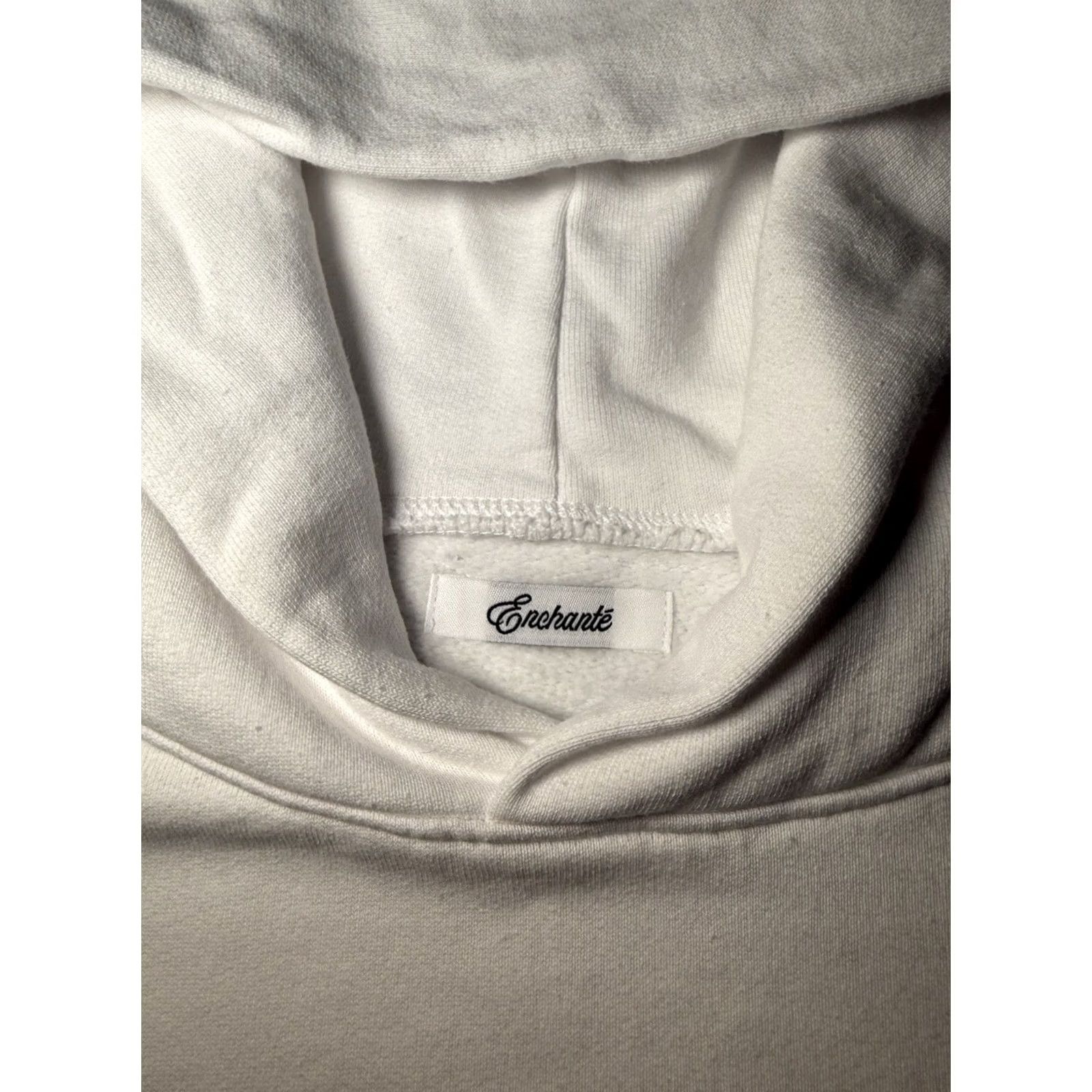 Vintage Chalet Hoodie Pullover White Size L Women Long Sleeve Hooded Pockets Graphic Print Easy Care 100% Cotton Modern Activewear Size L / US 10 / IT 46 - 5 Thumbnail