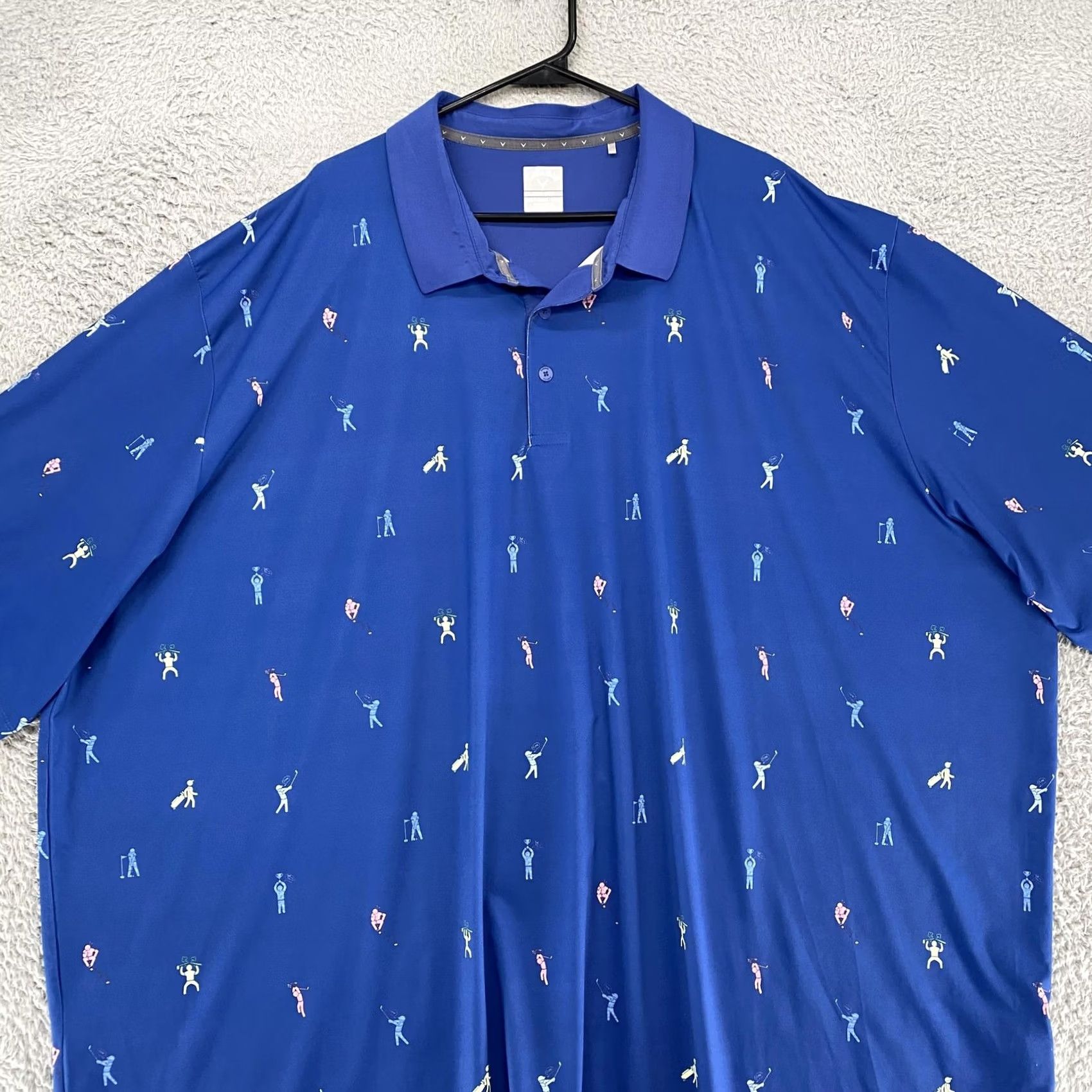 Callaway Callaway Polo Shirt Mens 5XLT Blue Golf Opti-Dri Big & Tall Short Sleeve Pol o Shirt? Size US XXL / EU 58 / 5 - 3 Thumbnail