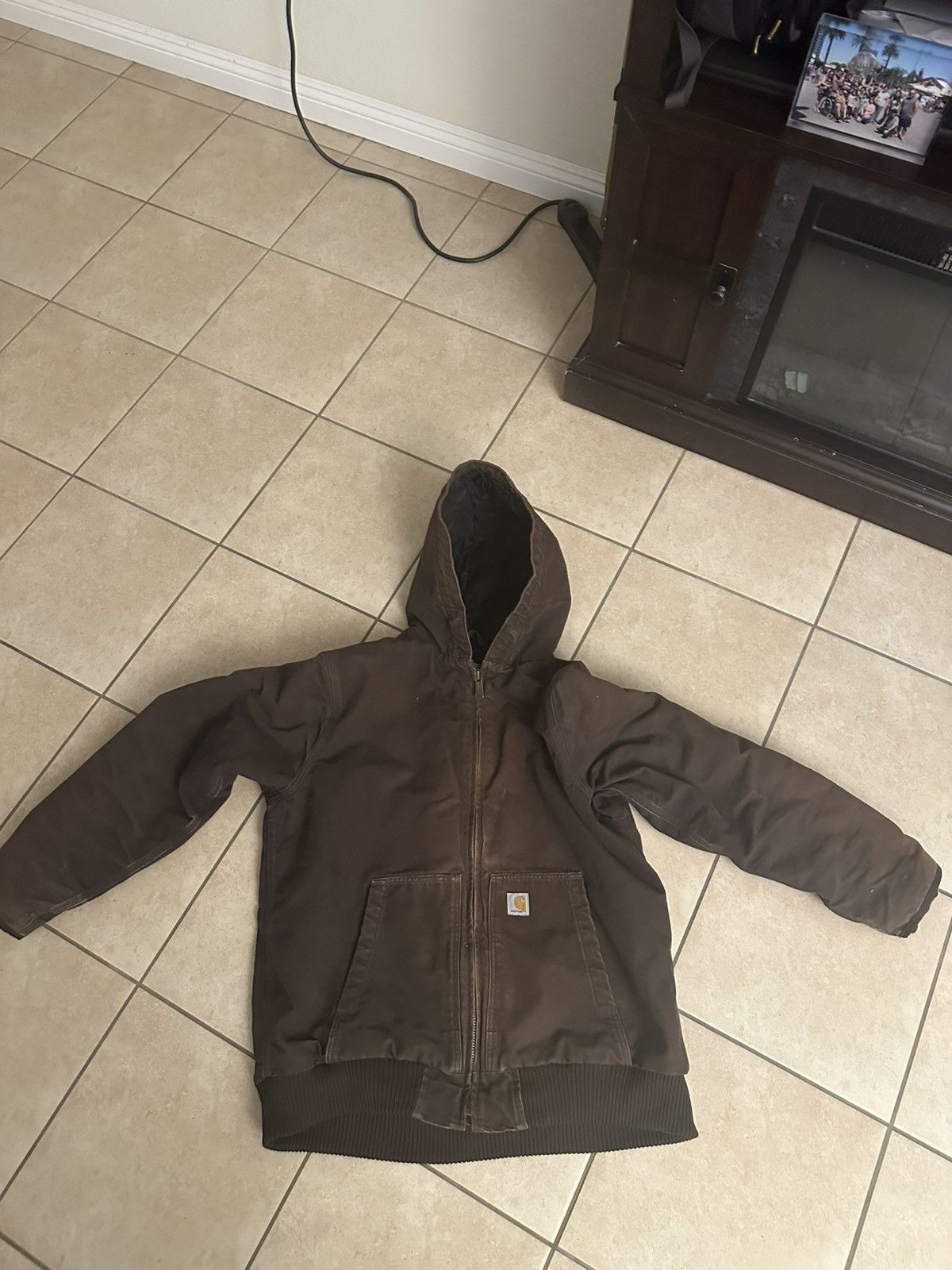 Carhartt Carhartt Quilted-Lined Active Jacket (Dark Brown) Size US XL / EU 56 / 4 - 1 Thumbnail