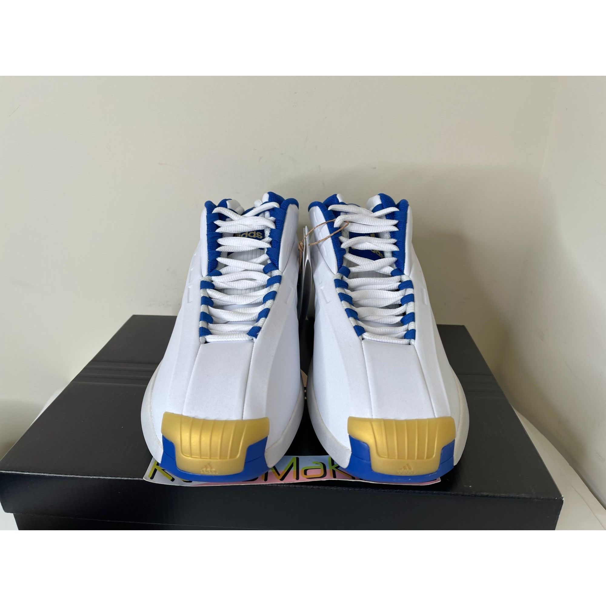 Adidas Adidas Crazy 1 Lakers PE Kobe White Gold Blue Mens 9us Size US 9 / EU 42 - 2 Thumbnail